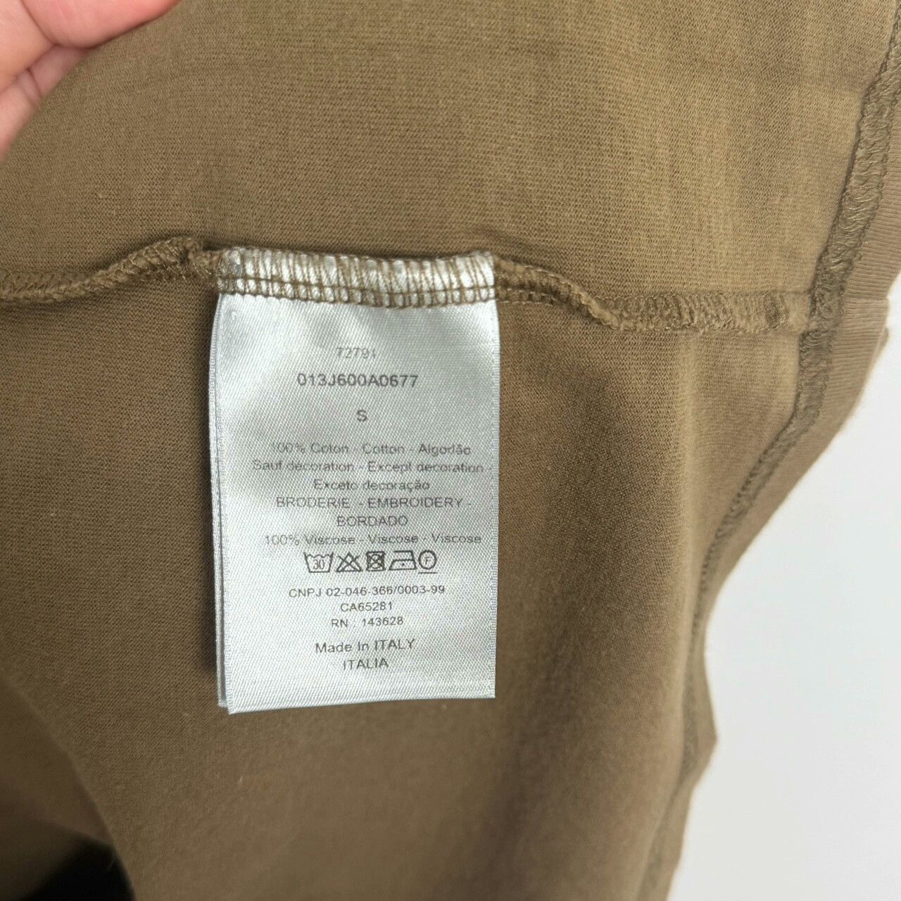 Dior Dior CD Logo Embroidered T-Shirt Size S / US 4 / IT 40 - 4 Thumbnail