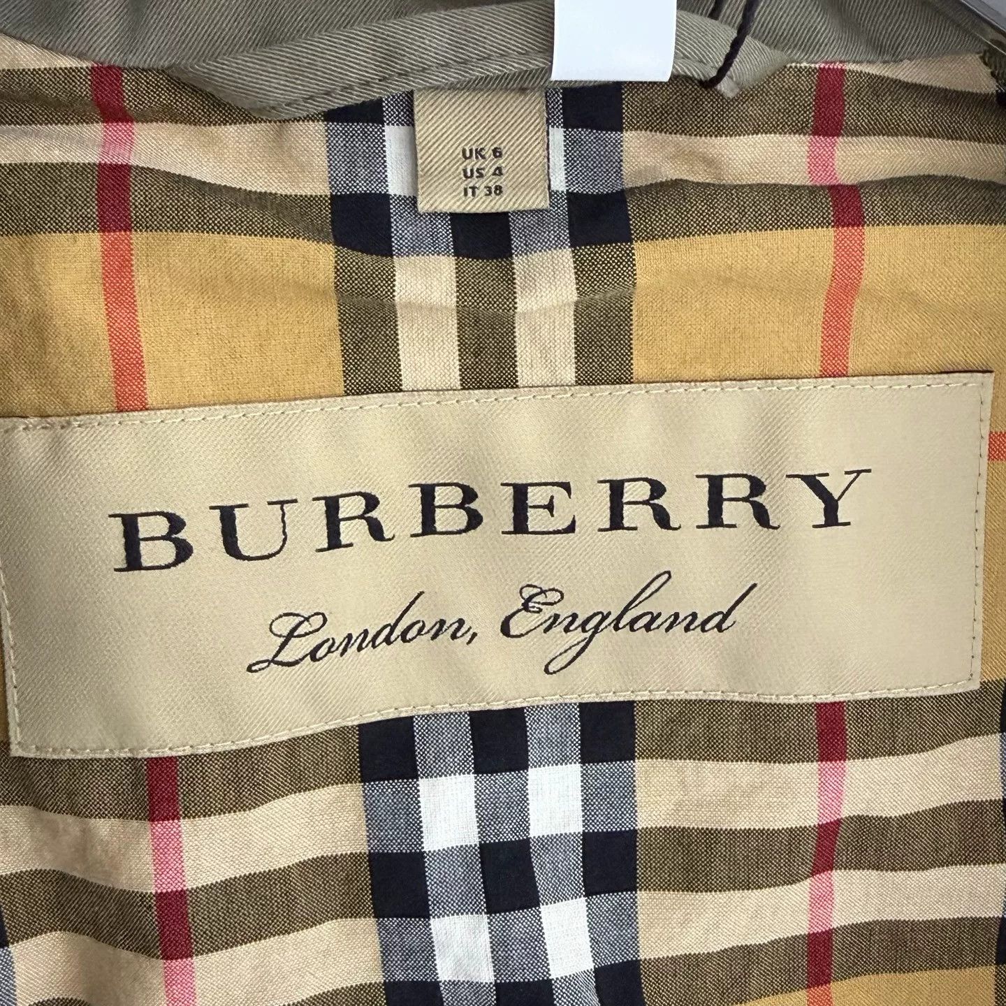 Burberry Burberry Green Check Lined Trench Coat Size XS / US 0-2 / IT 36-38 - 5 Thumbnail
