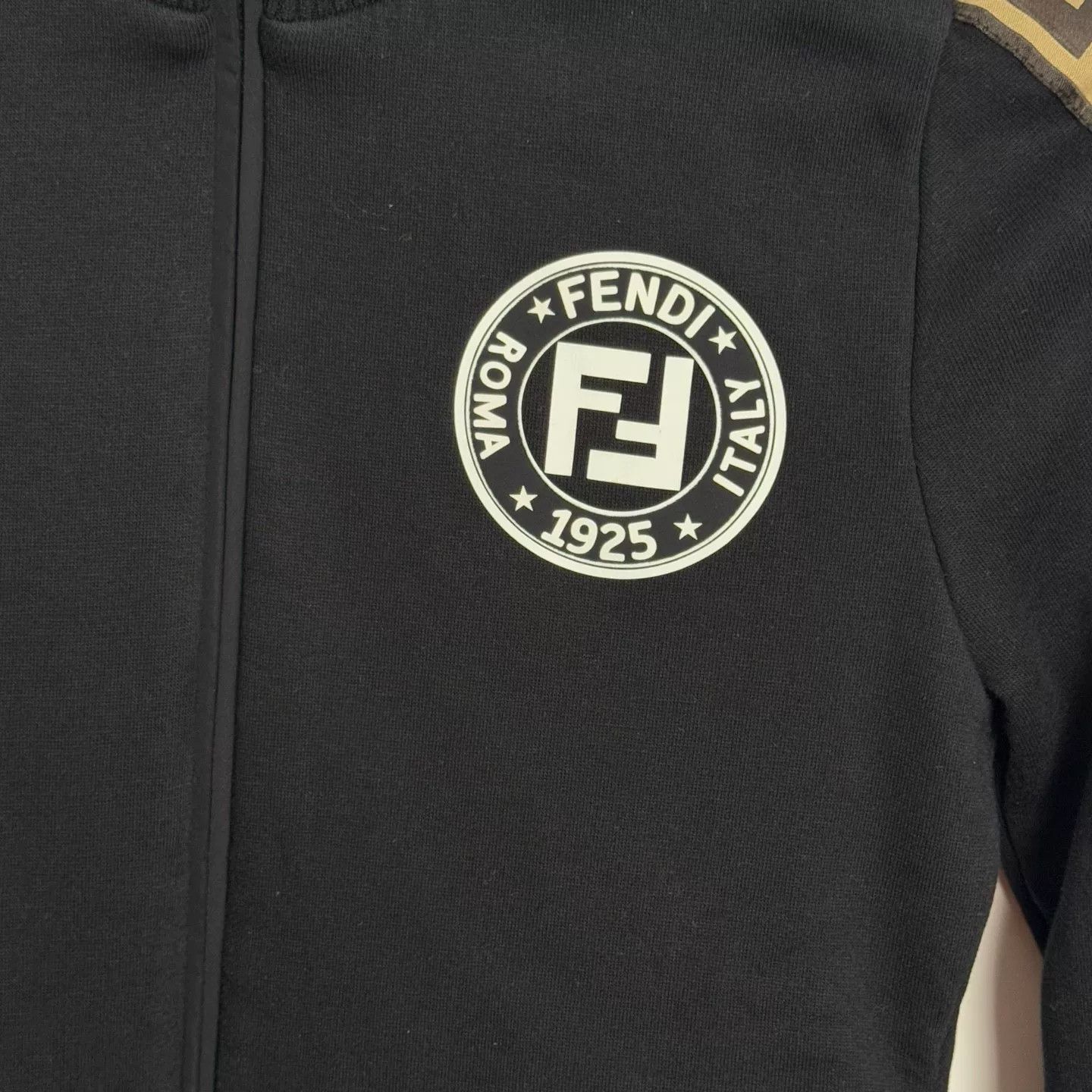 Fendi Fendi Black Double F Logo Zip Jacket Size US S / EU 44-46 / 1 - 5 Thumbnail