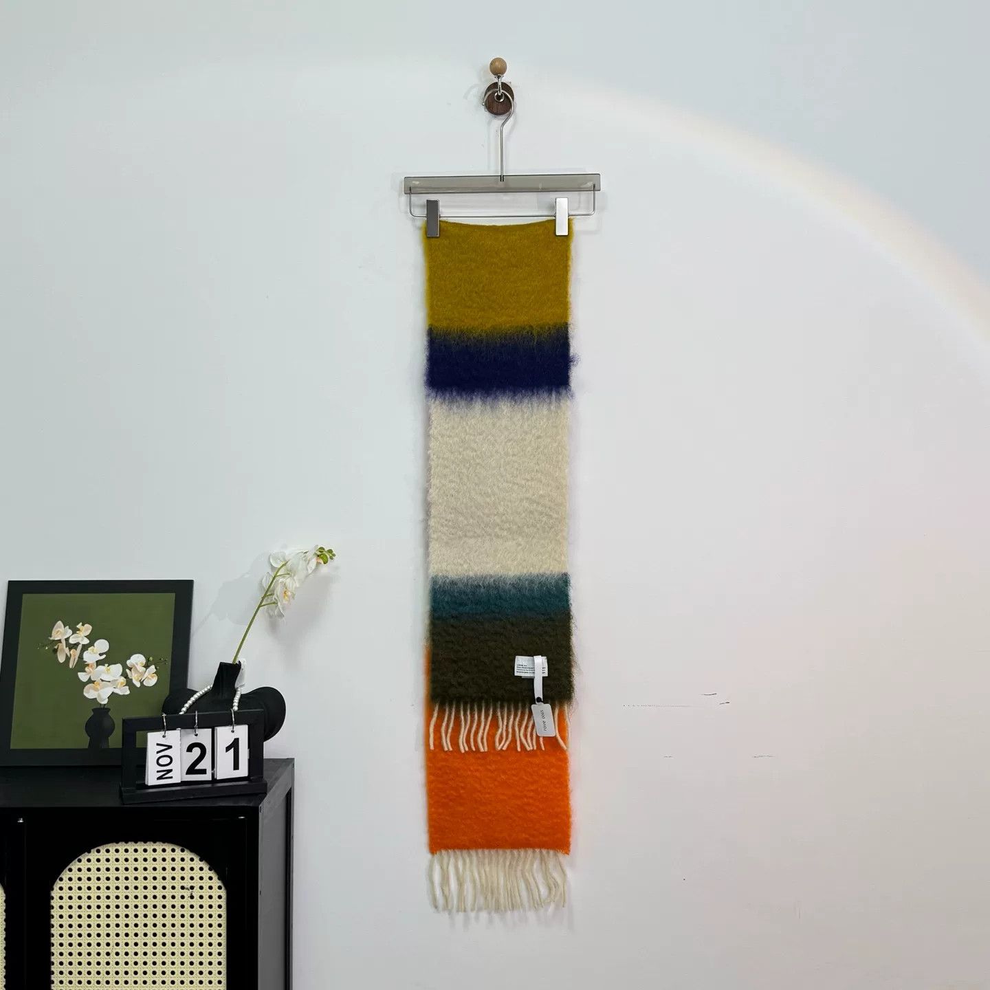Loewe Loewe Mohair Color-Block Scarf Size ONE SIZE - 2 Thumbnail