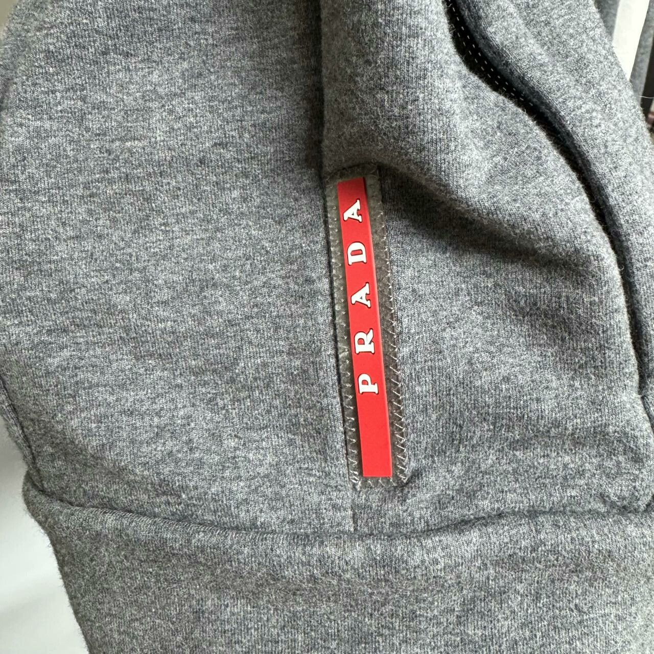 Prada Red Prada Zip Hoodie with Logo Size US L / EU 52-54 / 3 - 4 Thumbnail