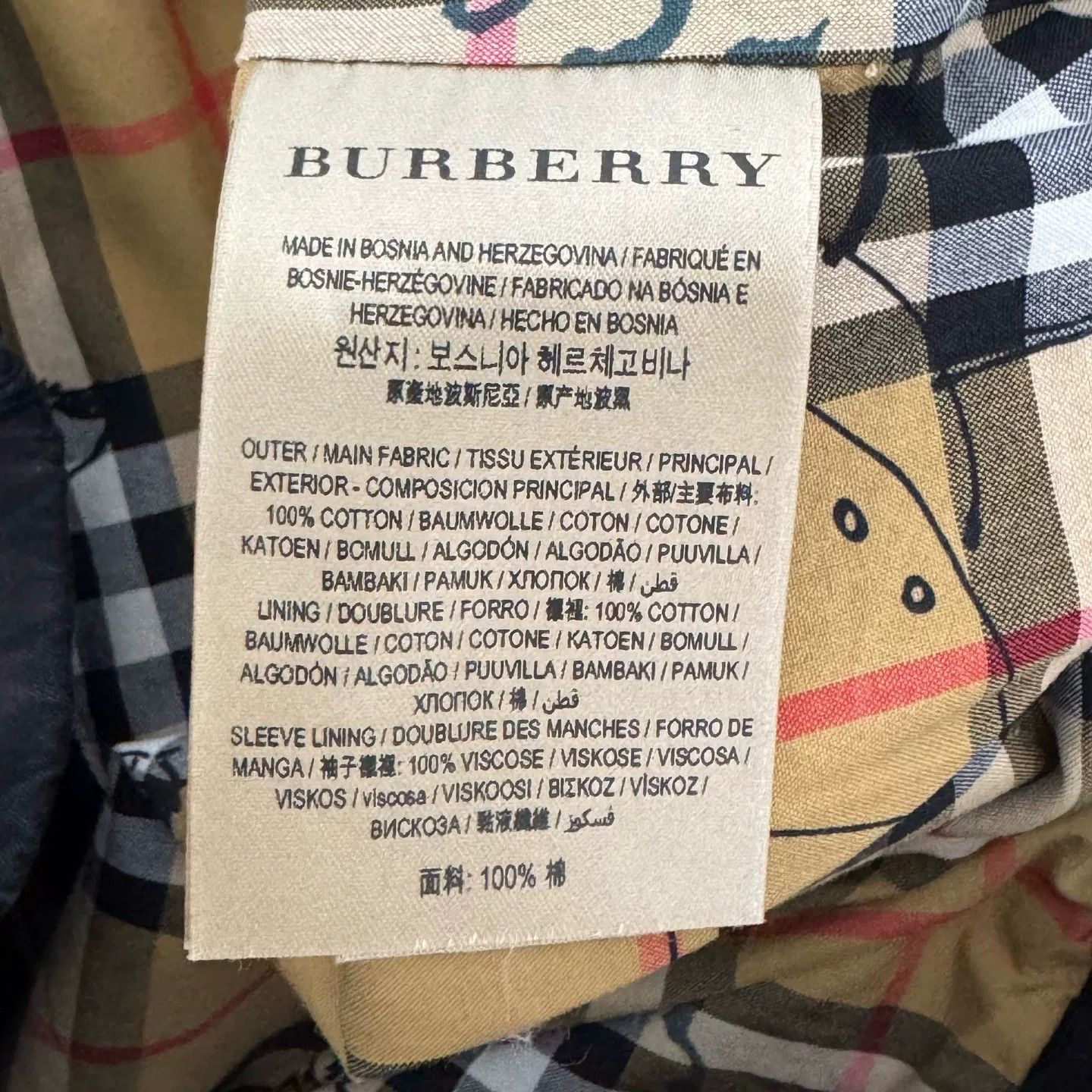 Burberry Burberry Graffiti Check Work Jacket UK6 Size XS / US 0-2 / IT 36-38 - 4 Thumbnail