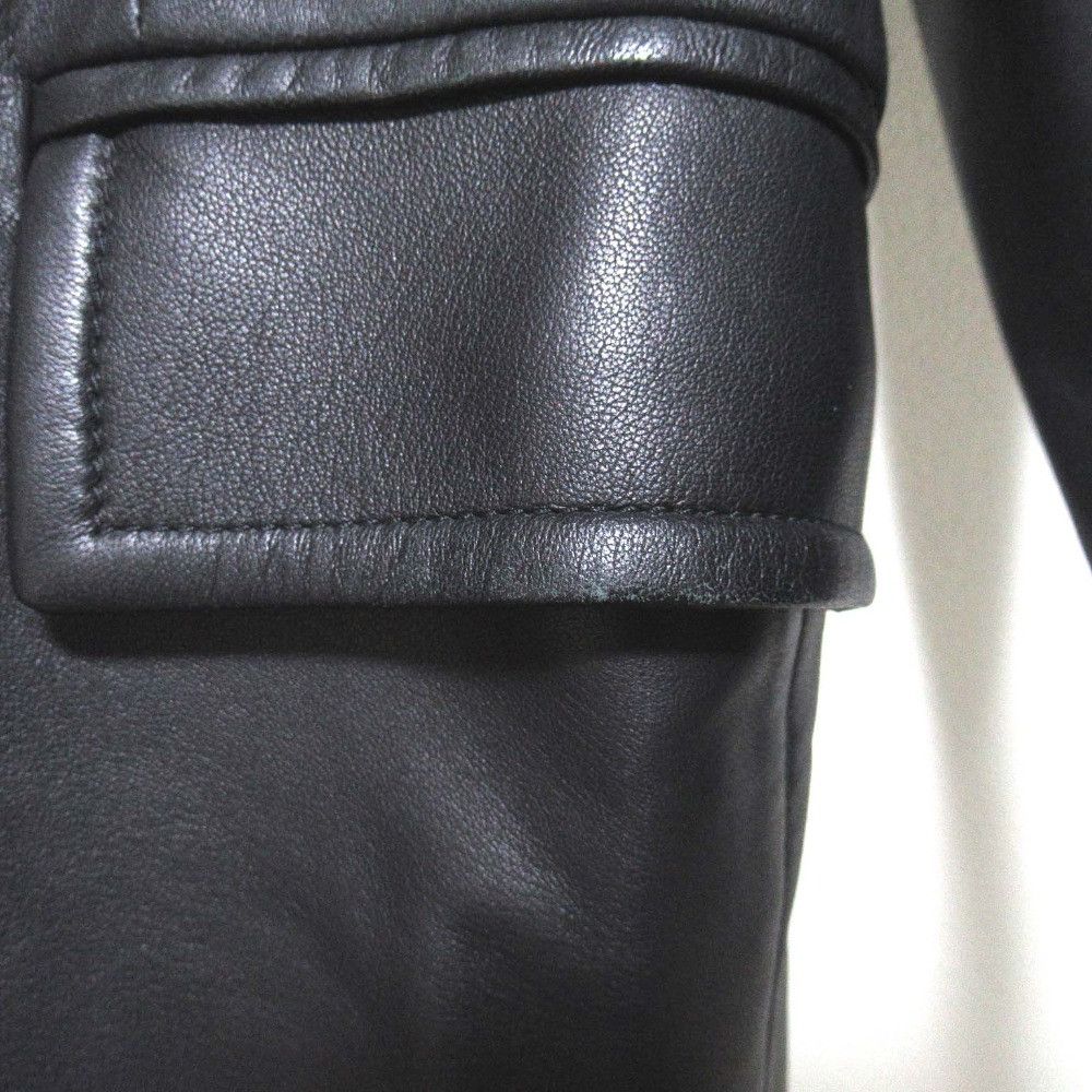 Dolce & Gabbana Dolce & Gabbana Dolce&Gabbana Lamb Leather Chester Coat Leather Outerwear DUTY FREE for USA Size ONE SIZE - 7 Thumbnail