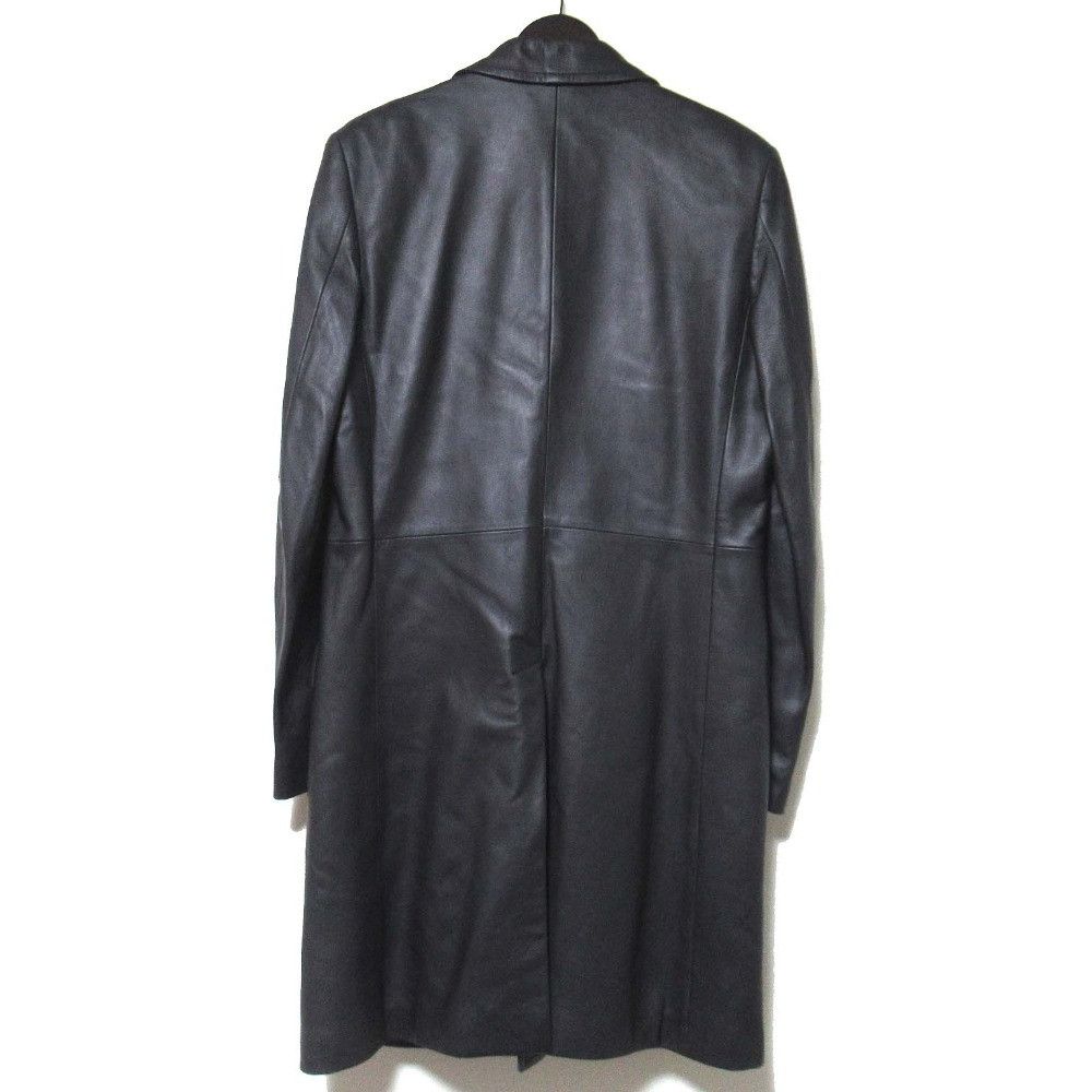 Dolce & Gabbana Dolce & Gabbana Dolce&Gabbana Lamb Leather Chester Coat Leather Outerwear DUTY FREE for USA Size ONE SIZE - 2 Thumbnail
