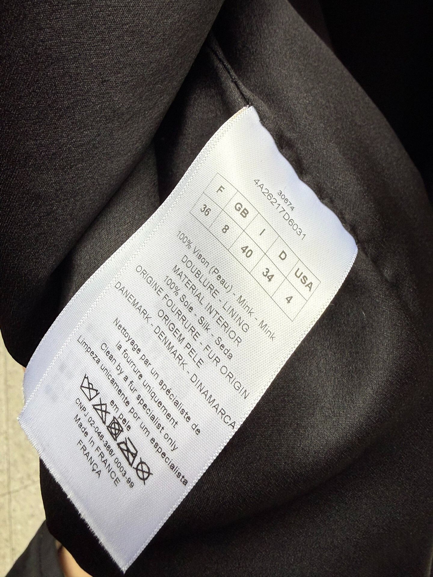 Dior Black Dior Fur Coat Size 36 Size XS / US 0-2 / IT 36-38 - 4 Thumbnail