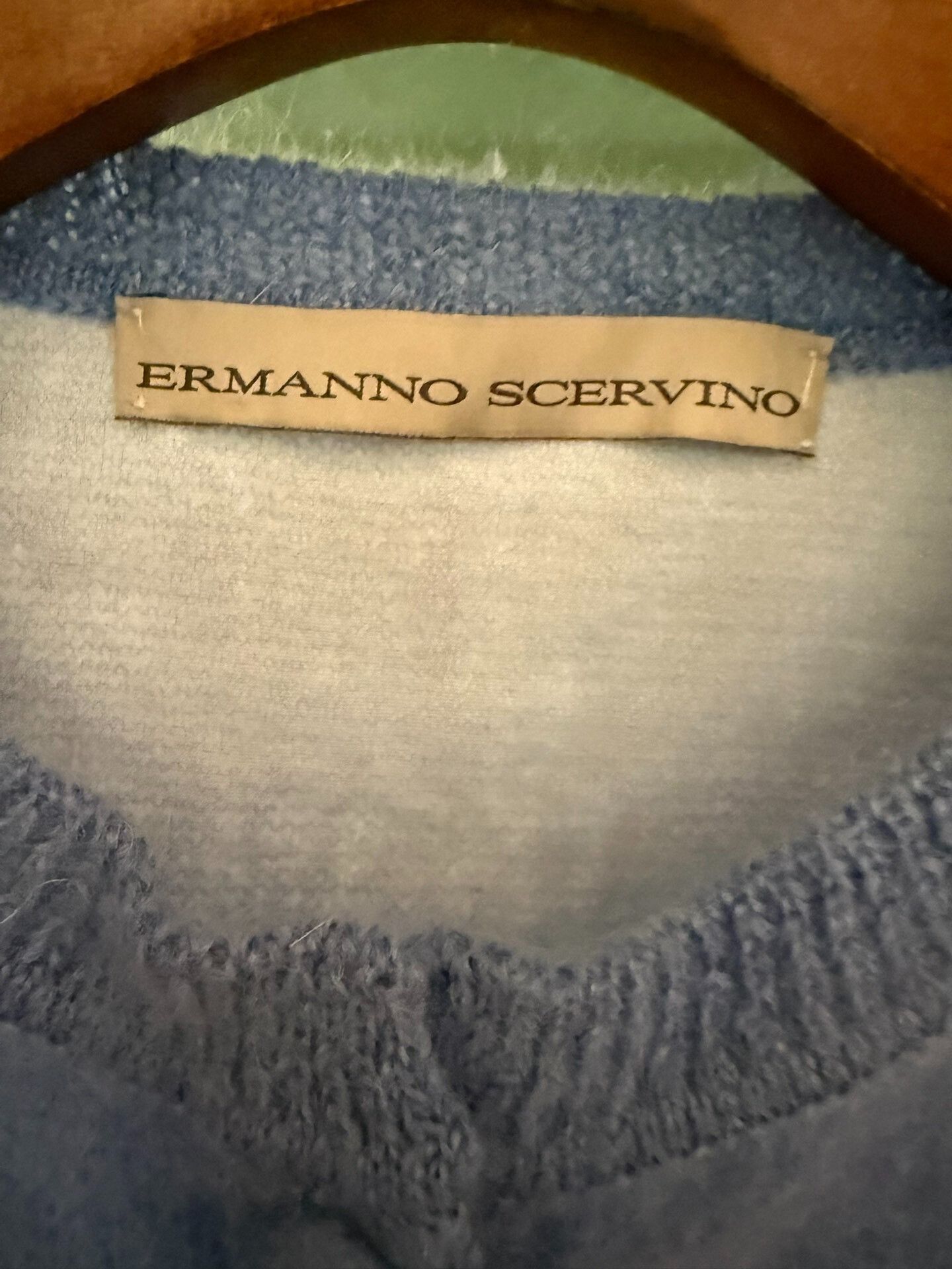 Blue Lace Cashmere Sweater Size 40