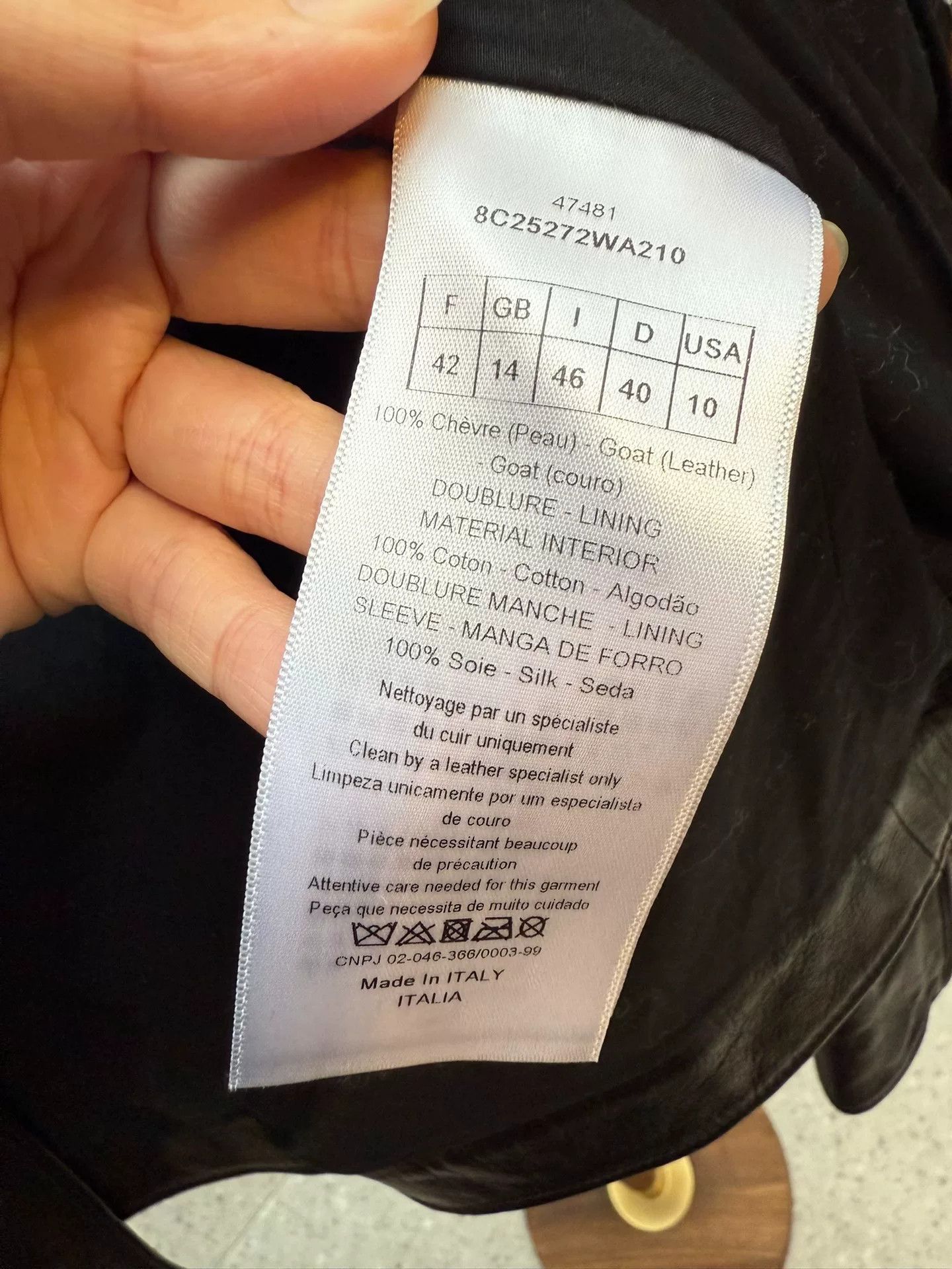 Dior Embroidered Leather Jacket in Black