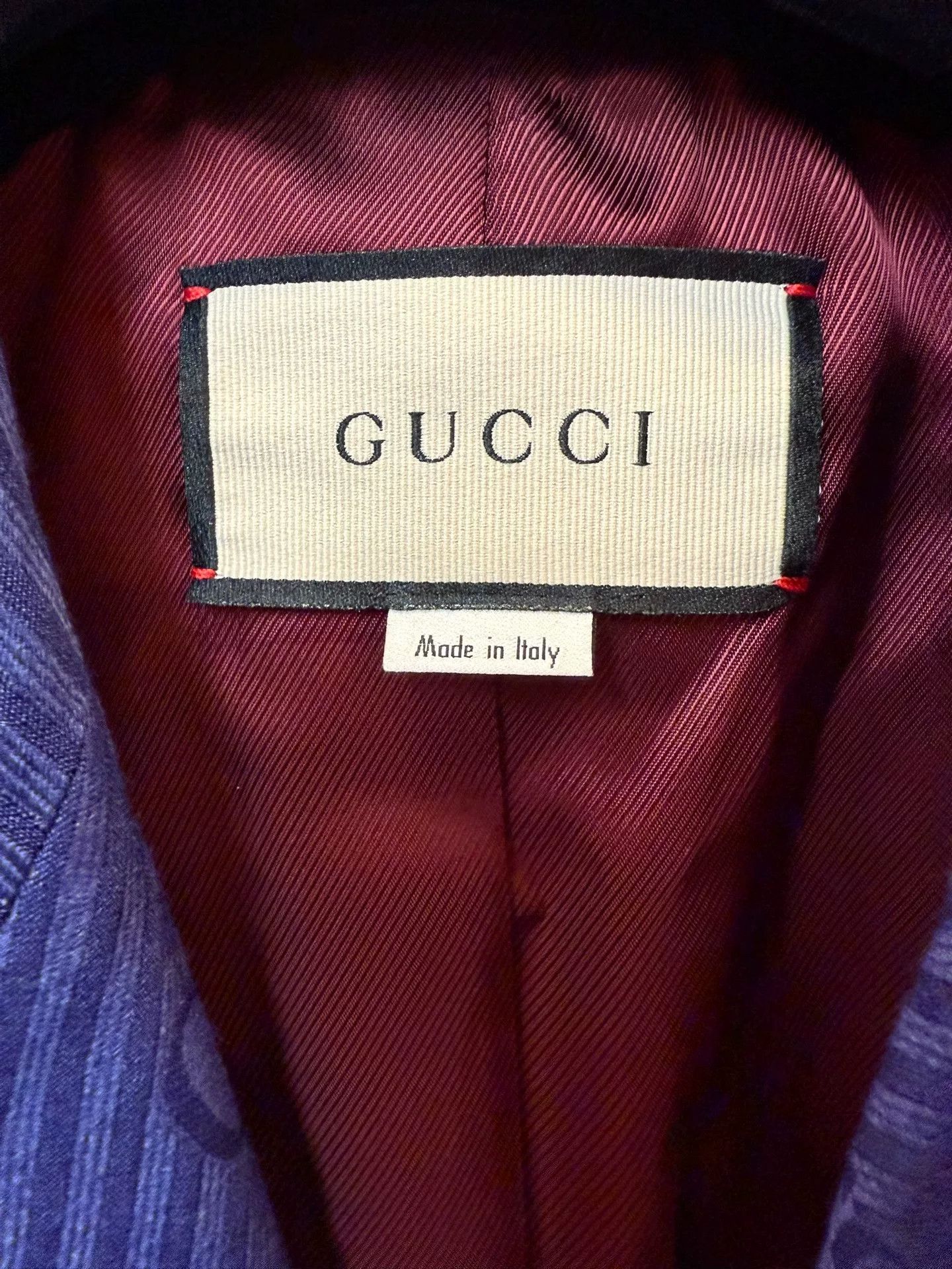 Gucci GUCCI Blue Jacquard Blazer Jacket 42 Size US XS / EU 42 / 0 - 4 Thumbnail