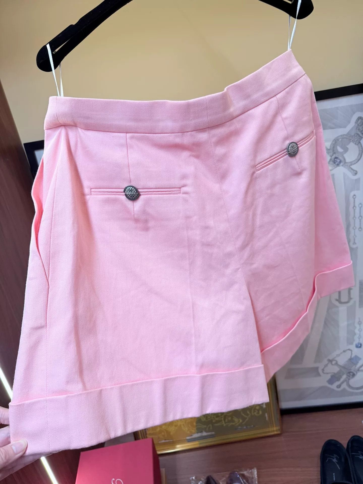 Chanel CHANEL Pink Shorts Size 42 Size 42" / US 20 - 6 Thumbnail