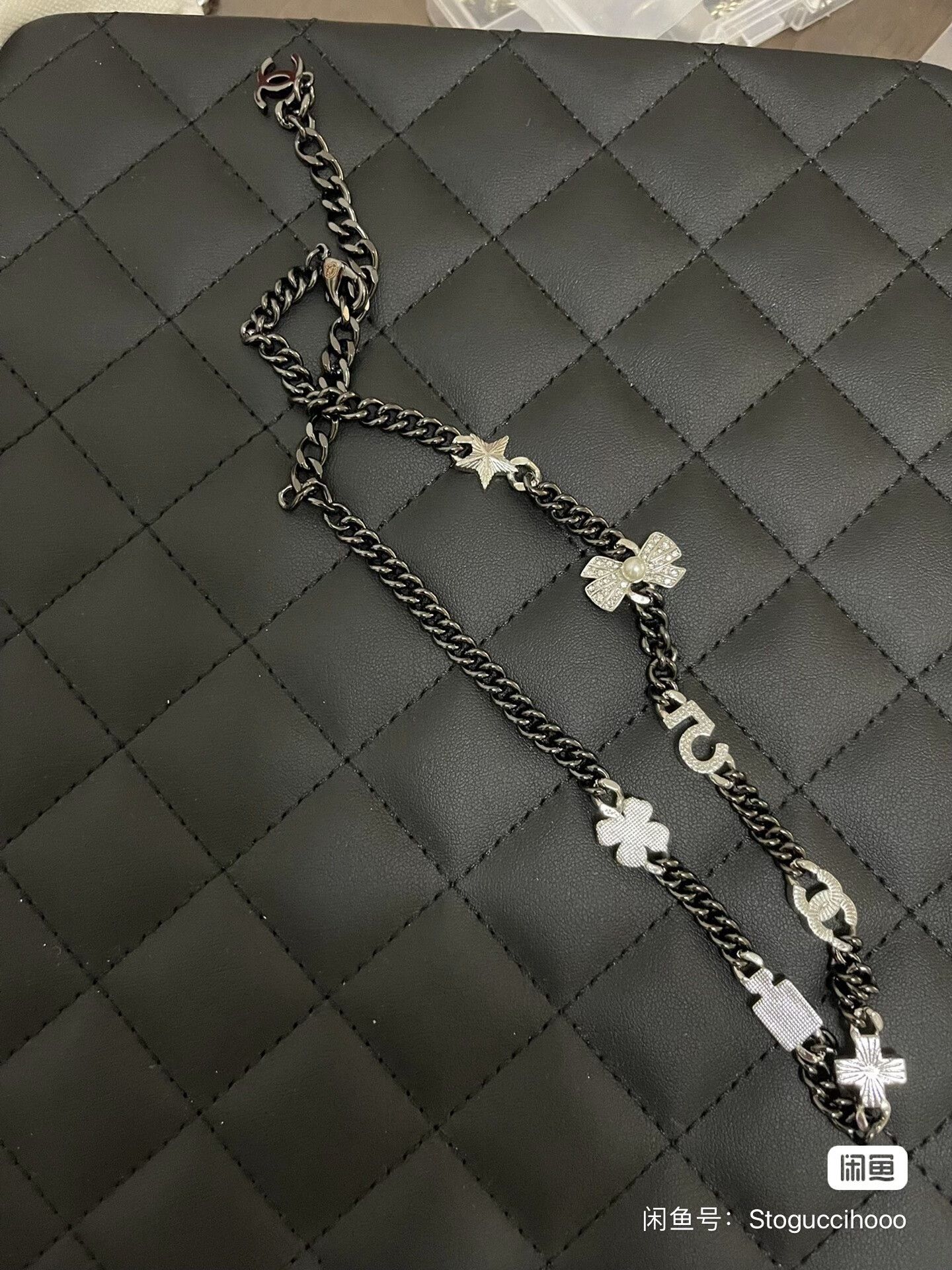 Chanel Chanel Silver Clover Bottle Star Necklace Size ONE SIZE - 8 Thumbnail