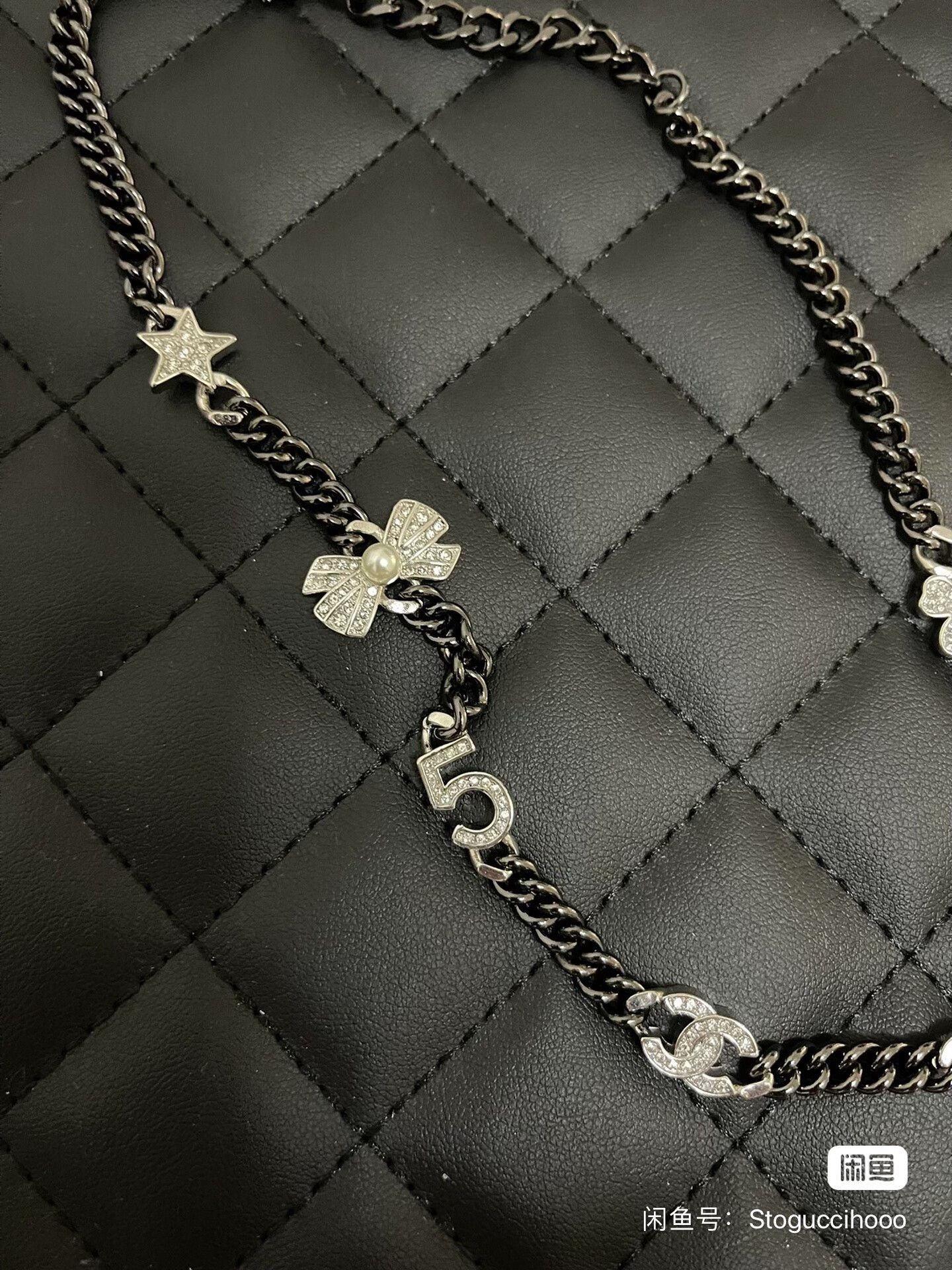 Chanel Chanel Silver Clover Bottle Star Necklace Size ONE SIZE - 3 Thumbnail