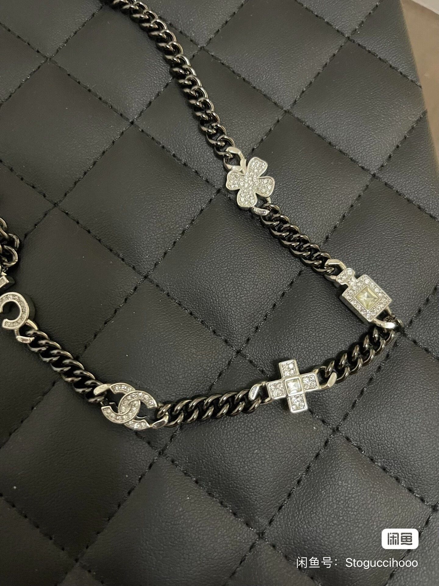 Chanel Chanel Silver Clover Bottle Star Necklace Size ONE SIZE - 5 Thumbnail