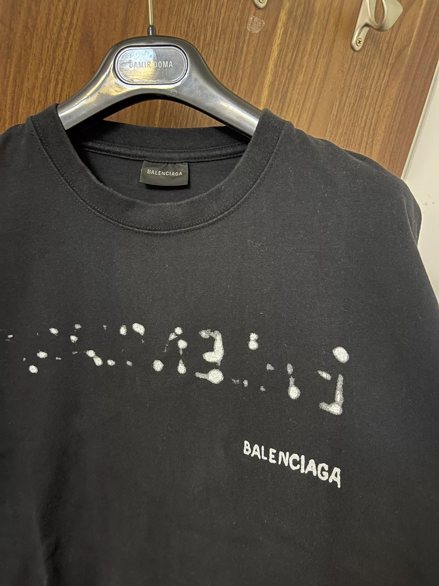 Balenciaga Balenciaga Men's Black T-Shirt Size US L / EU 52-54 / 3 - 2 Thumbnail