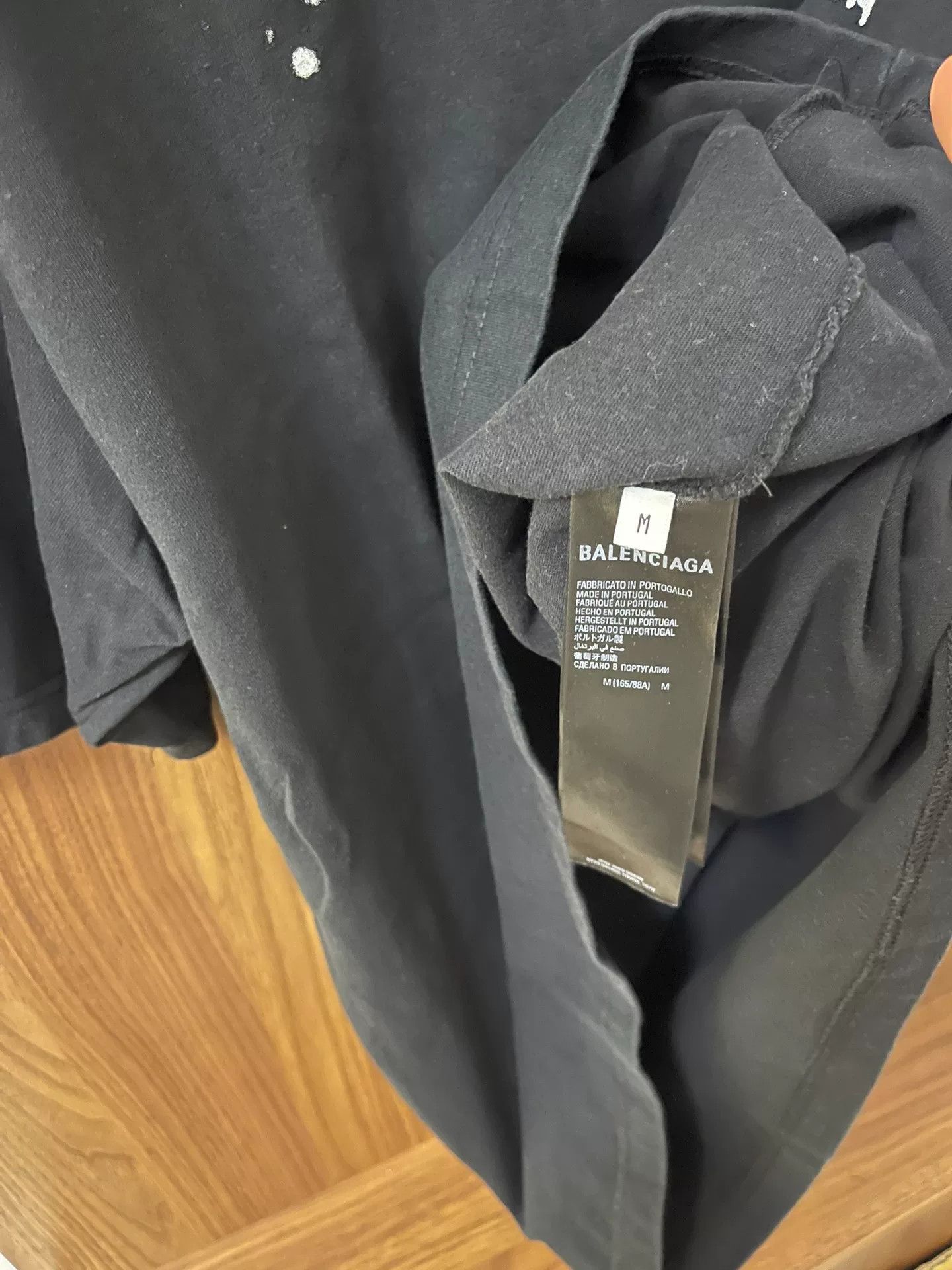 Balenciaga Balenciaga Men's Black T-Shirt Size US L / EU 52-54 / 3 - 4 Thumbnail