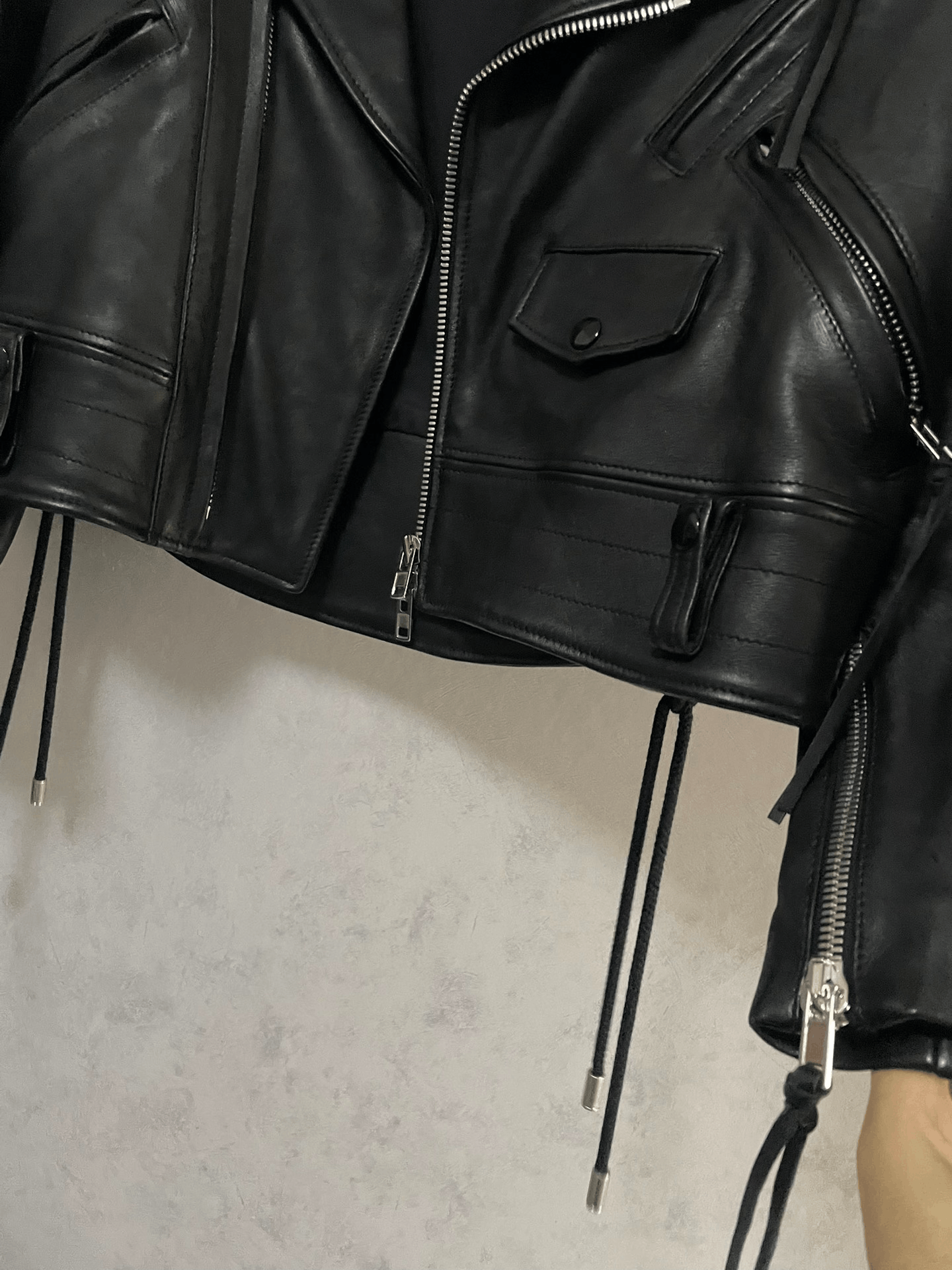 Maison Margiela Maison Margiela Lambskin Biker Jacket Size US XXS / EU 40 - 3 Thumbnail
