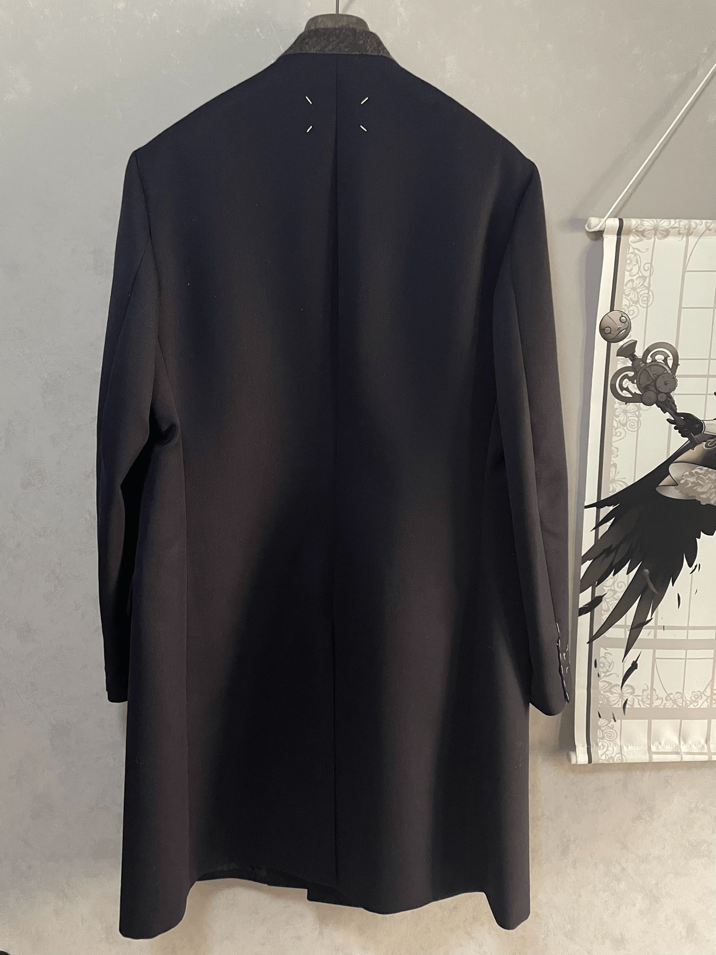 Maison Margiela Maison Margiela Navy Wool Coat Size 50 Size US M / EU 48-50 / 2 - 2 Thumbnail