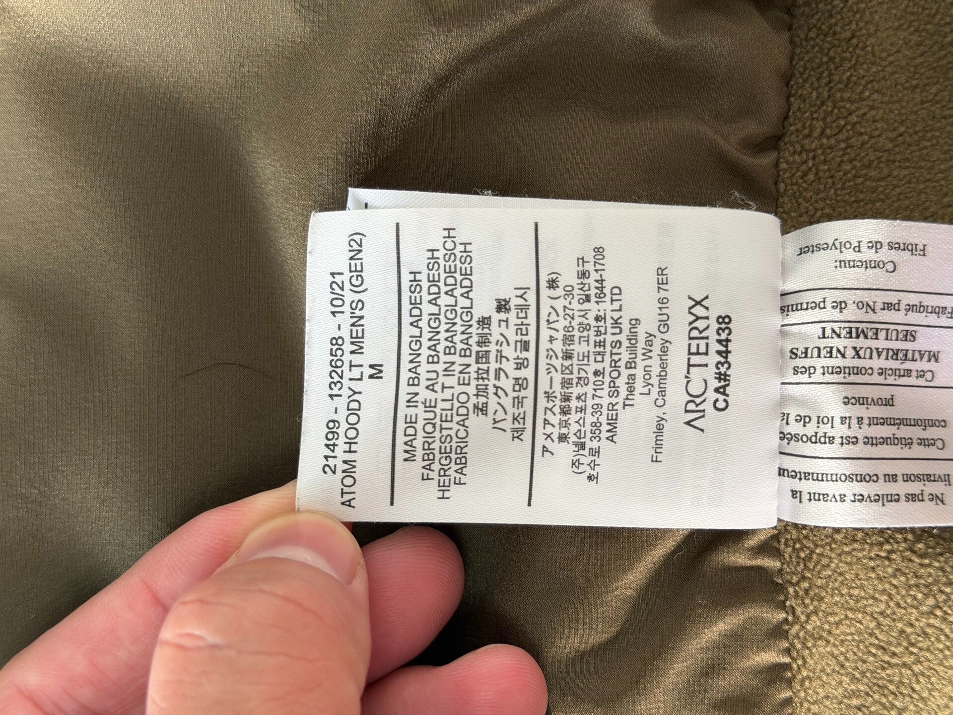 Arc'teryx Arcteryx Atom LT Gen2.1 Jacket Size US M / EU 48-50 / 2 - 7 Thumbnail