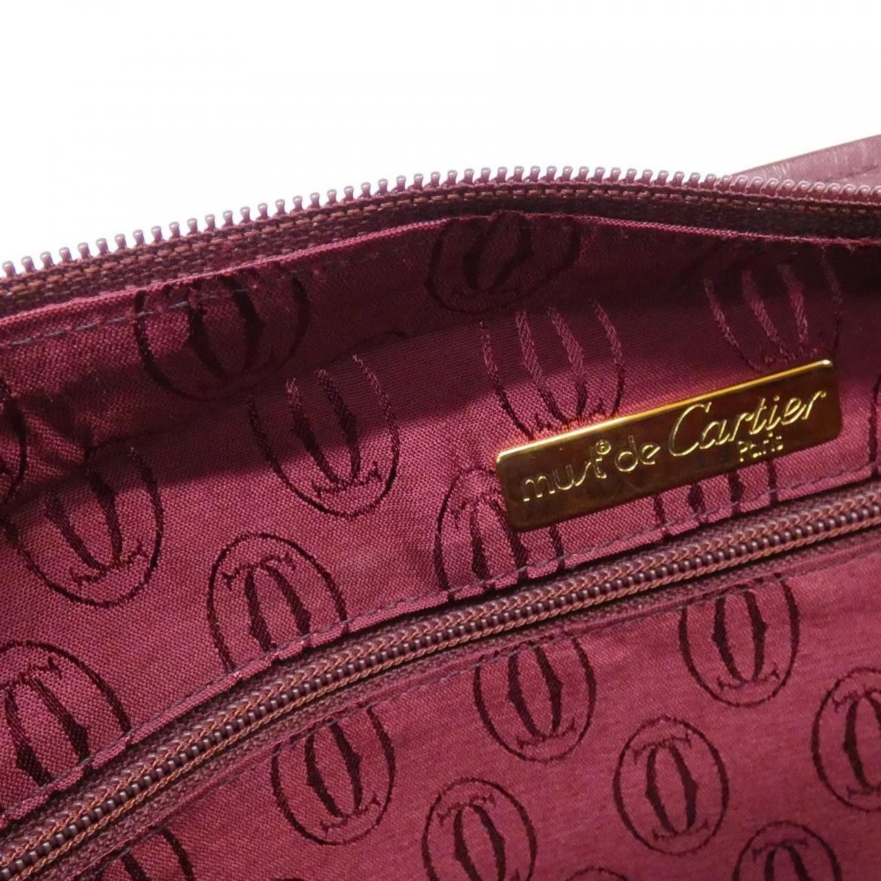 Cartier Cartier Cartier Leather Shoulder Bag Leather Shoulder Bag DUTY FREE for USA Size ONE SIZE - 10 Thumbnail