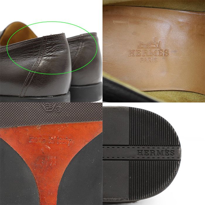 Hermes Hermes Hermès Leather Loafer 41.5 Leather Shoes DUTY FREE for USA Size ONE SIZE - 10 Thumbnail