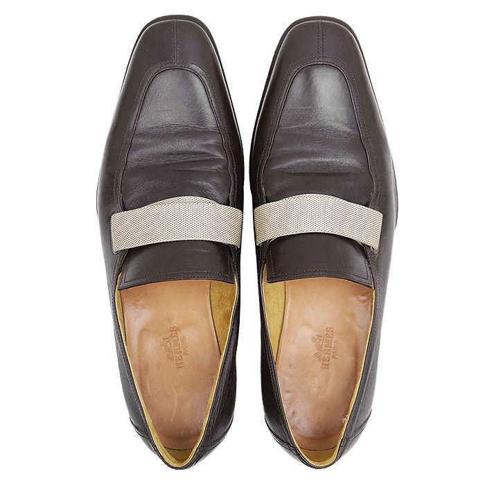 Hermes Hermes Hermès Leather Loafer 41.5 Leather Shoes DUTY FREE for USA Size ONE SIZE - 5 Thumbnail