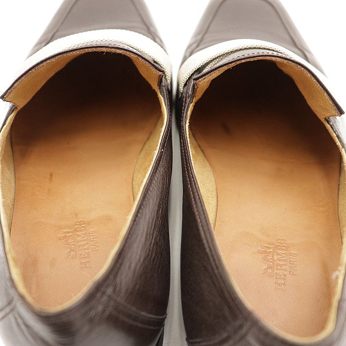 Hermes Hermes Hermès Leather Loafer 41.5 Leather Shoes DUTY FREE for USA Size ONE SIZE - 6 Thumbnail