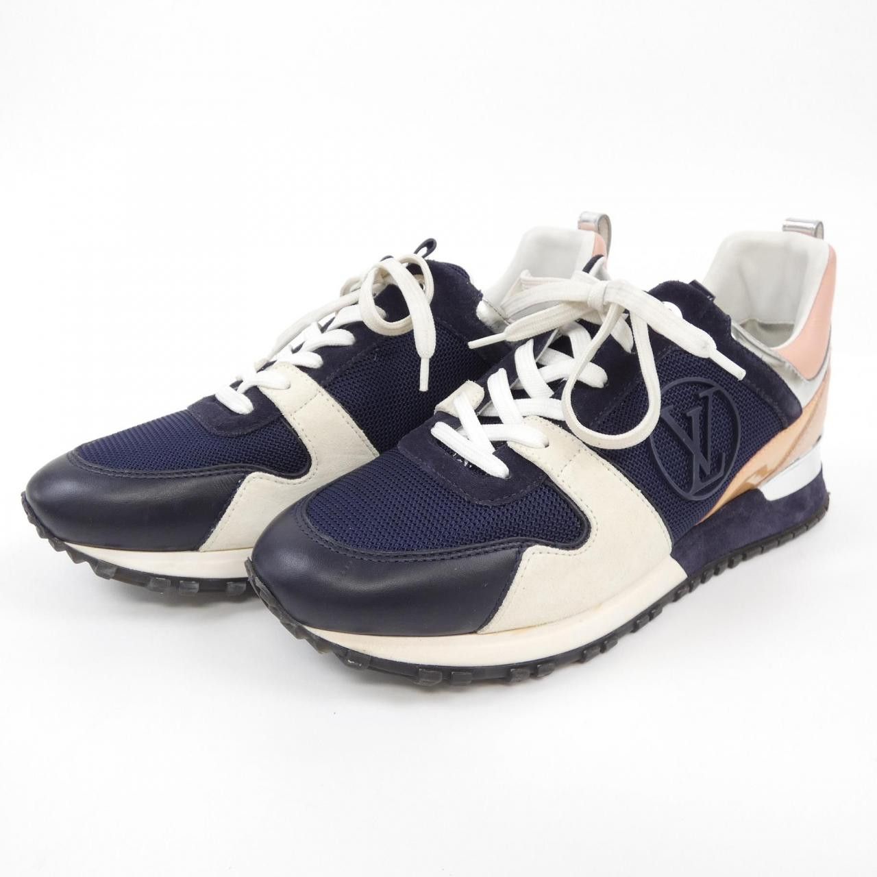 Louis Vuitton Louis Vuitton Louis Vuitton Run Away Line Suede Mesh Patent Leather Sneakers Leather Shoes DUTY FREE for USA Size ONE SIZE - 3 Thumbnail