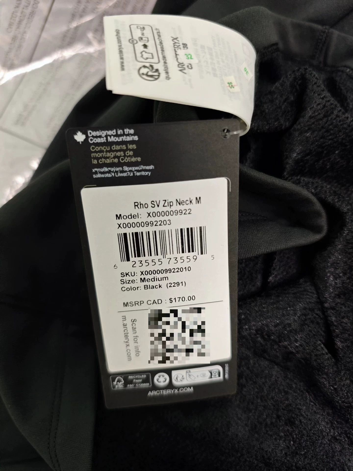 Arc'teryx Arcteryx RHO SV Half-Zip Sweatshirt Size US M / EU 48-50 / 2 - 6 Thumbnail