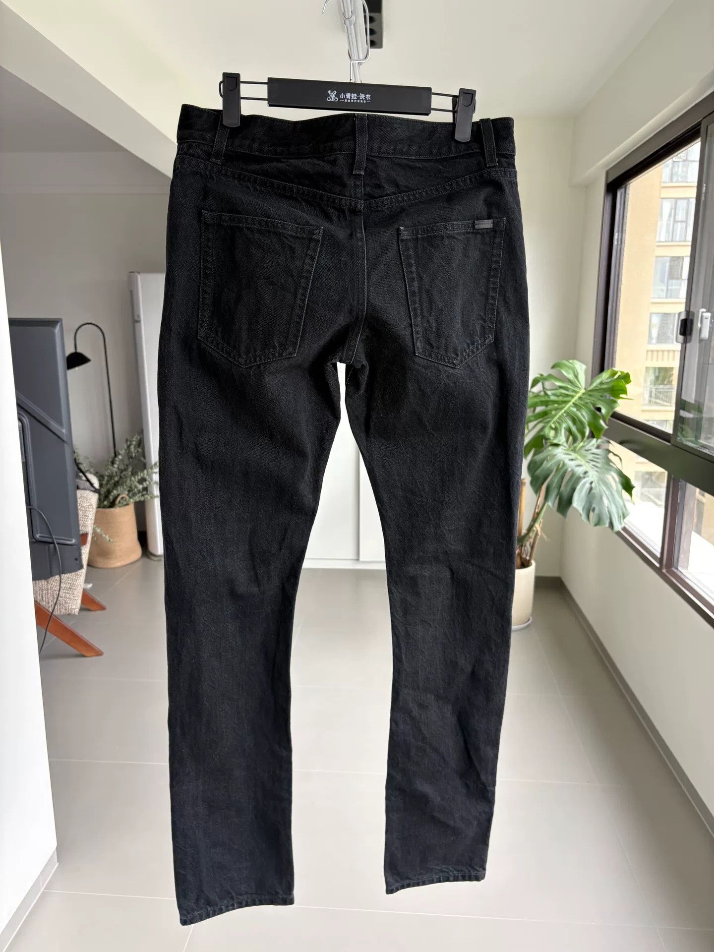 Saint Laurent Paris Saint Laurent Black Denim Slim Pants Size US 30 / EU 46 - 2 Thumbnail