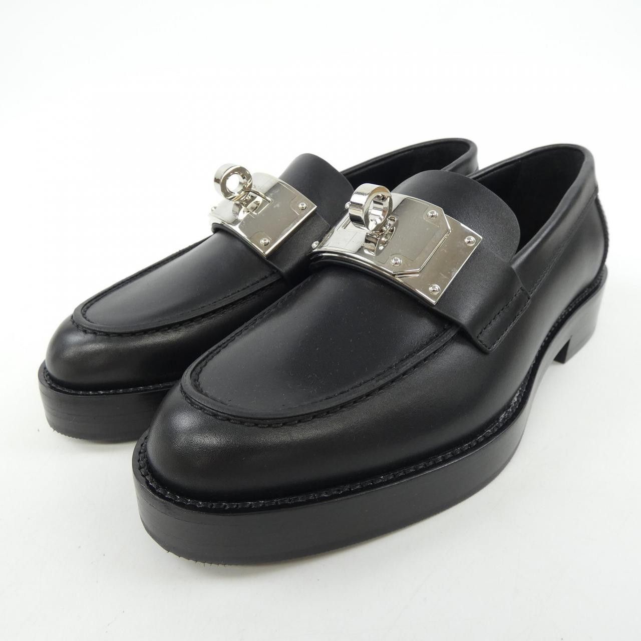 Hermes Hermes Hermès HOT Oversize Kelly Buckle Calf Shoes Leather Shoes DUTY FREE for USA Size ONE SIZE - 3 Thumbnail