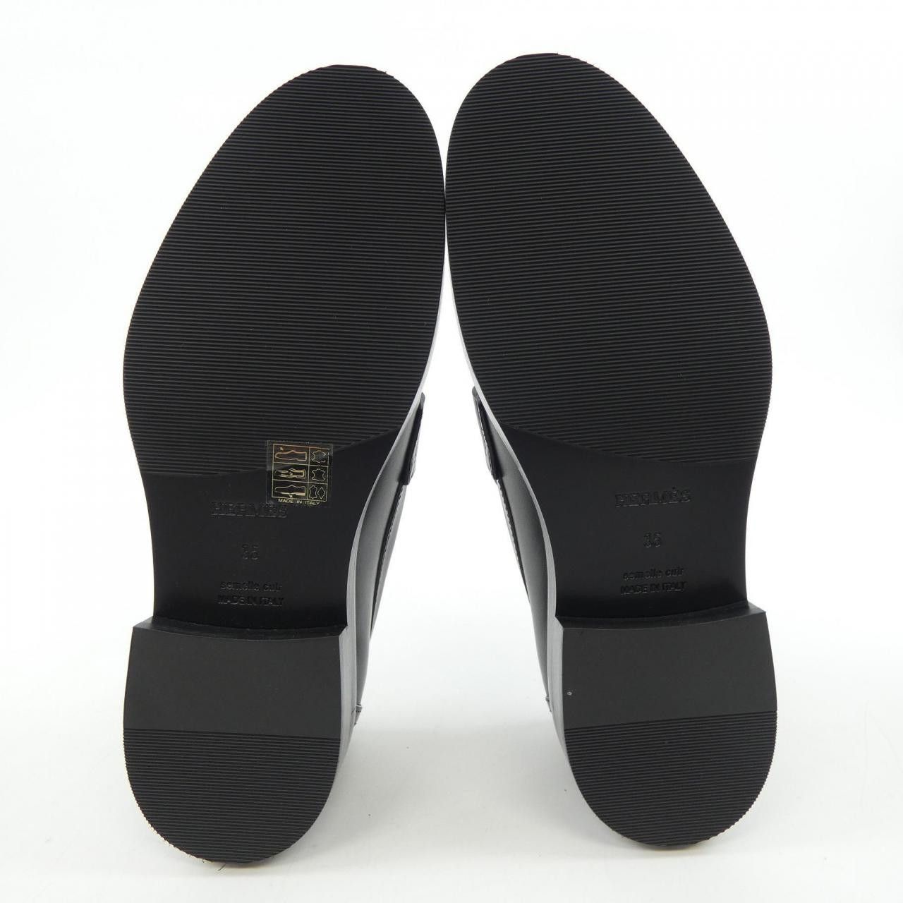 Hermes Hermes Hermès HOT Oversize Kelly Buckle Calf Shoes Leather Shoes DUTY FREE for USA Size ONE SIZE - 4 Thumbnail