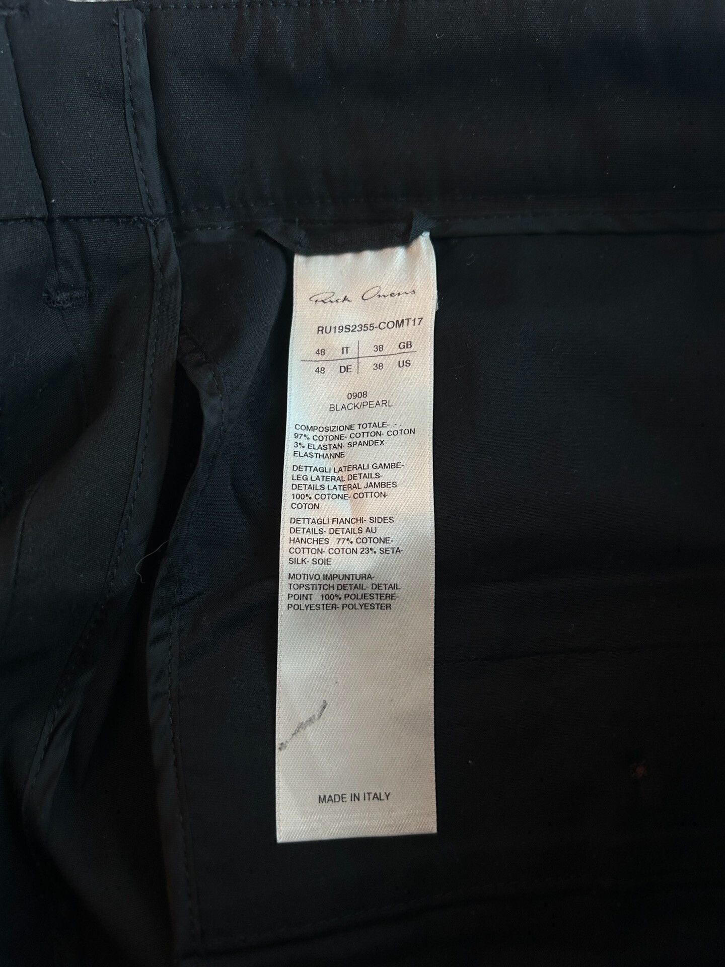 Rick Owens Rick Owens Black Loose Trousers Size US 32 / EU 48 - 5 Thumbnail