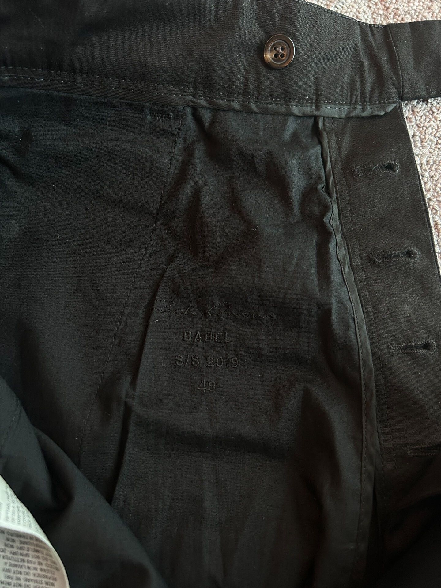 Rick Owens Rick Owens Black Loose Trousers Size US 32 / EU 48 - 4 Thumbnail