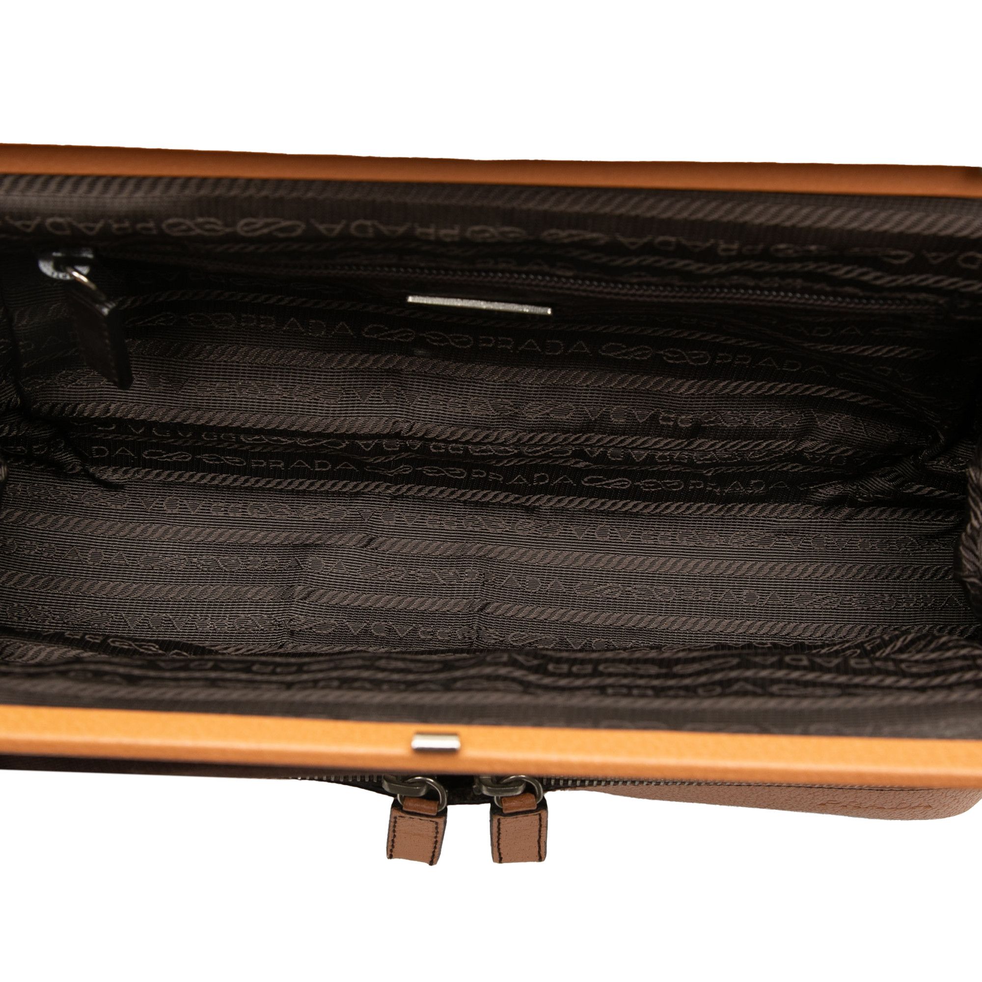 Prada Prada Canvas Canapa Cerniera Frame Doctor Bag Size ONE SIZE - 4 Thumbnail