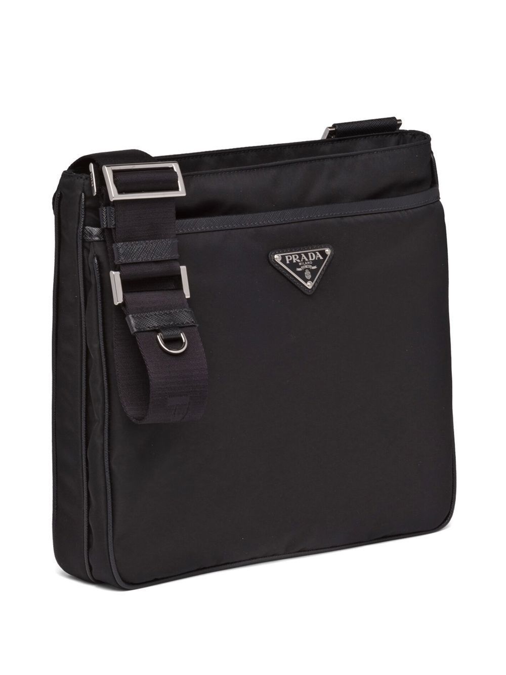 RE-NYLON AND SAFFIANO CROSSBODY BAG
