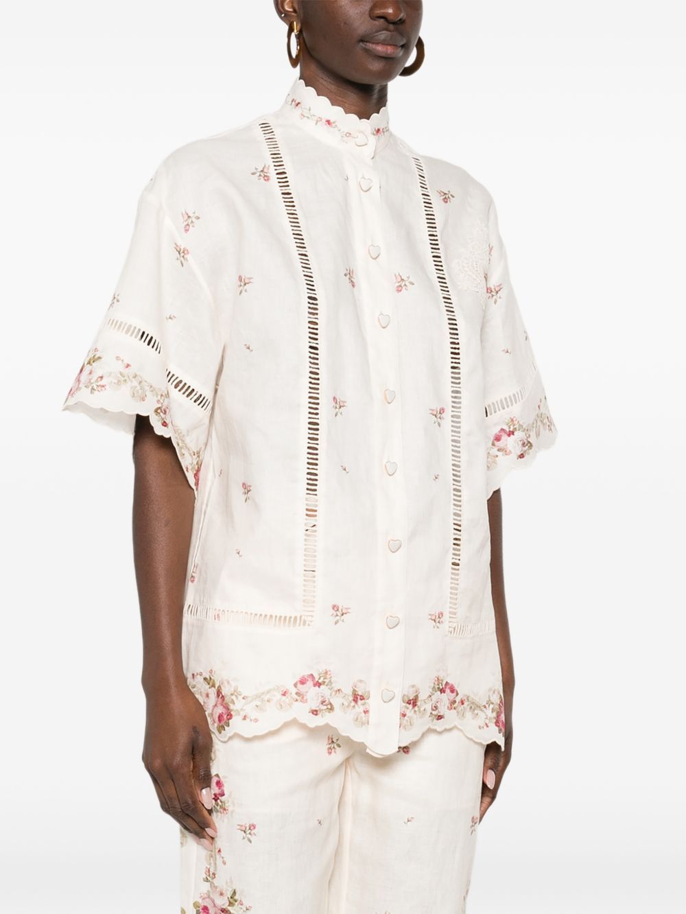 Zimmermann PATIENCE LINEN SHIRT Size S / US 4 / IT 40 - 4 Thumbnail
