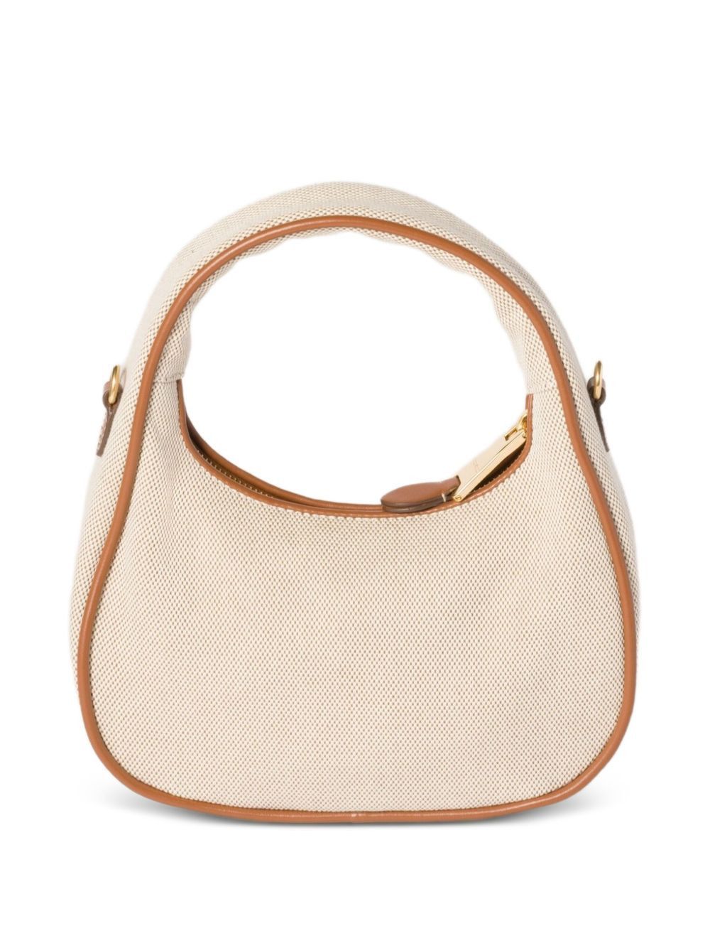 Miu Miu WANDER CANVAS AND LEATHER SMALL HOBO BAG Size ONE SIZE - 3 Thumbnail