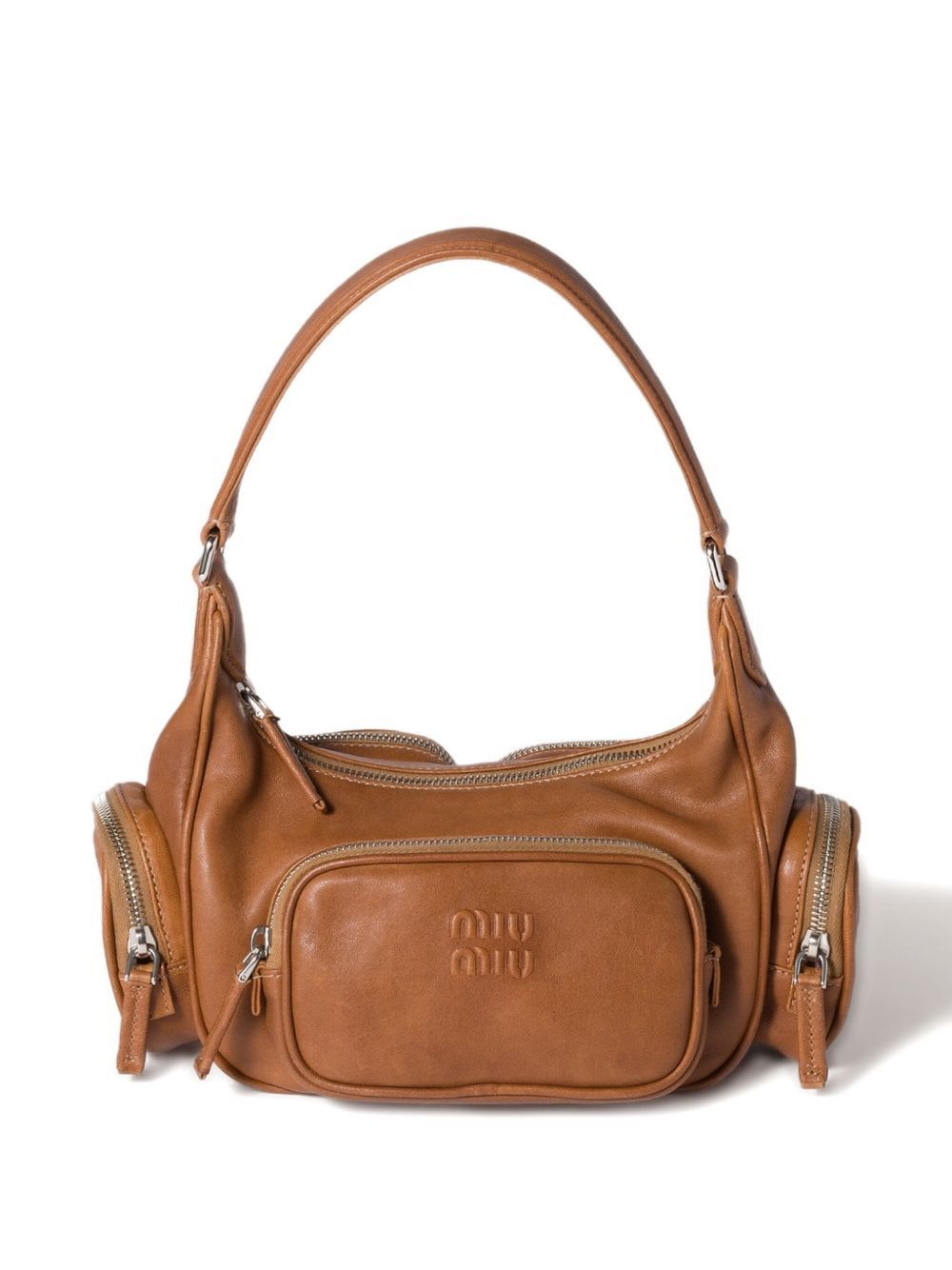 Miu Miu POCKET LEATHER SHOULDER BAG Size ONE SIZE - 3 Thumbnail