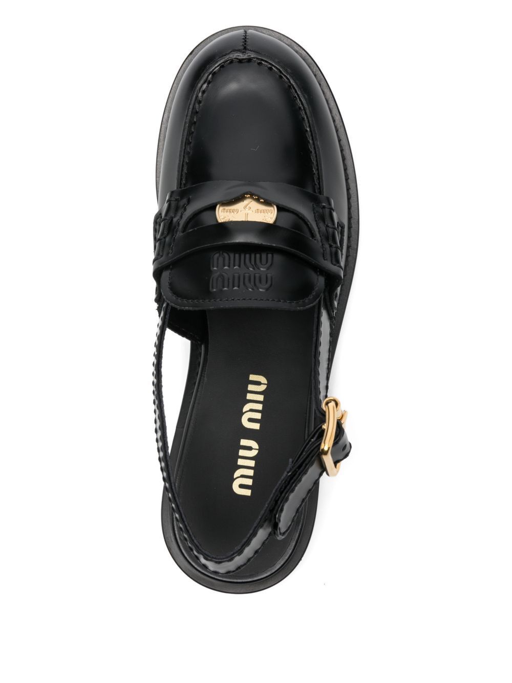 Miu Miu LEATHER SLINGBACK LOAFERS Size US 11 / IT 41 - 2 Thumbnail