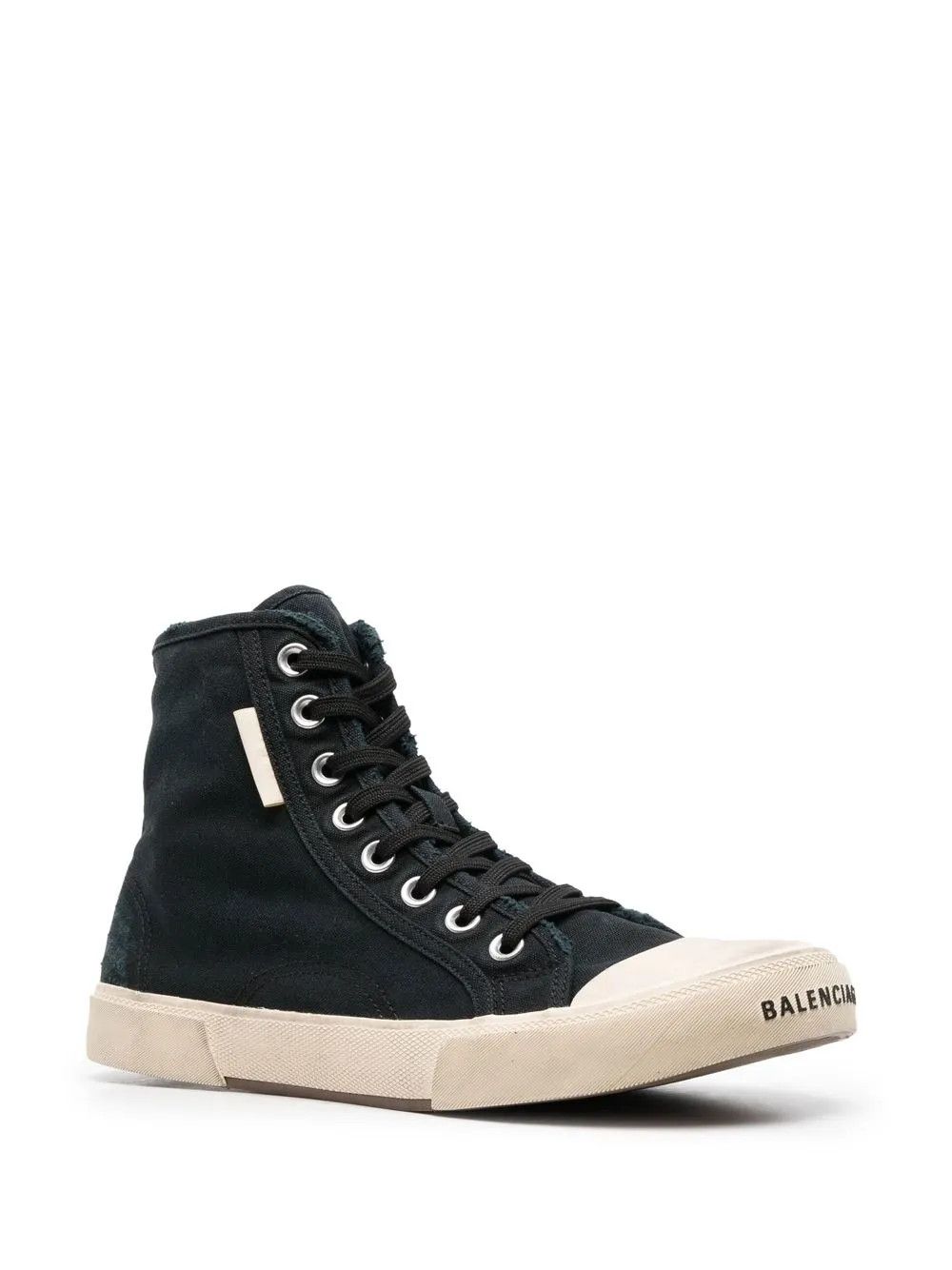 Balenciaga Paris High Top Black Sneakers Size US 6 / IT 36 - 2 Thumbnail