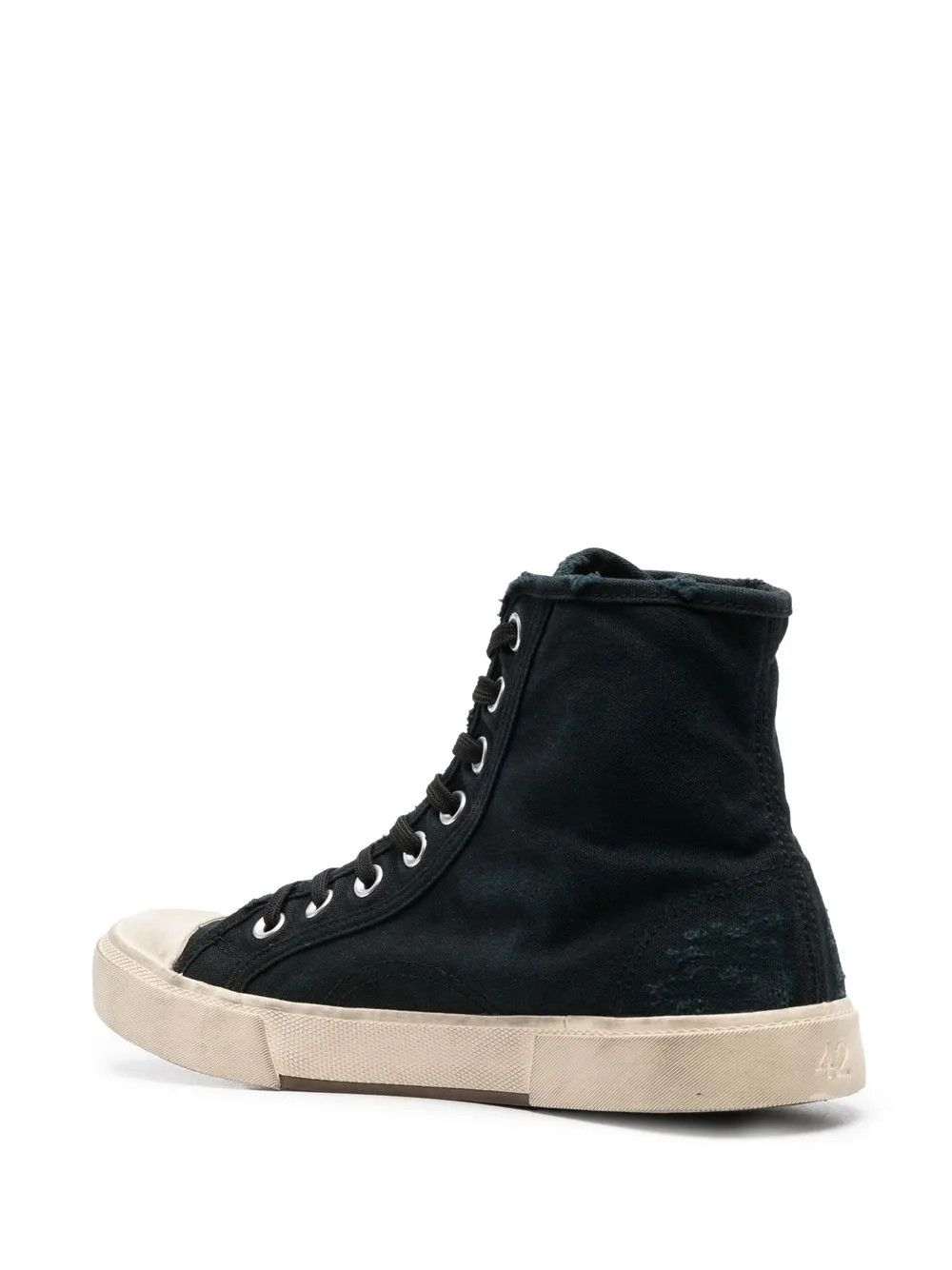 Balenciaga Paris High Top Black Sneakers Size US 7 / IT 37 - 3 Thumbnail