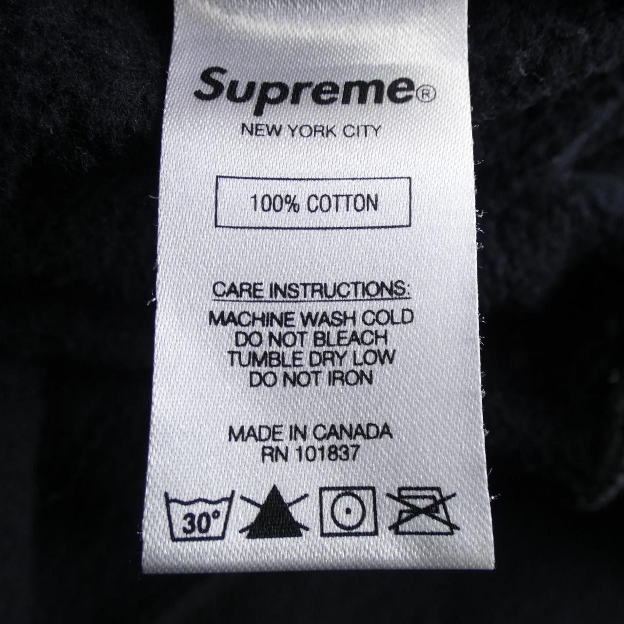 Supreme Supreme Supreme CORNER LABEL HOODIE Hoodie Textile Sweatshirts & Hoodies CORNER LABEL HOODIE DUTY FREE for USA Size ONE SIZE - 3 Thumbnail