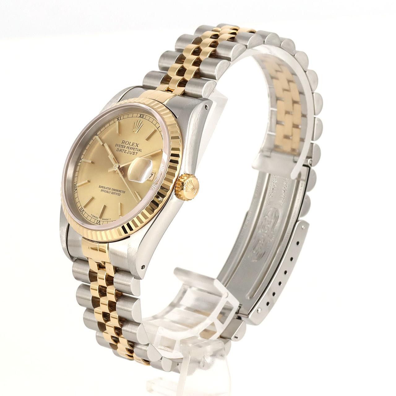 Rolex Rolex Rolex Datejust Stainless Steel Yellow Gold Automatic Metal Automatic 16233 DUTY FREE for USA Size ONE SIZE - 2 Thumbnail