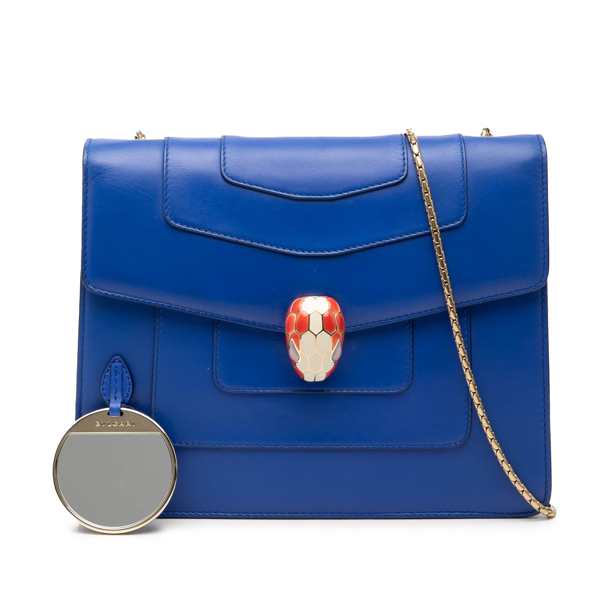 Bvlgari Bvlgari Small Leather Square Serpenti Forever Chain Crossbody Size ONE SIZE - 8 Thumbnail