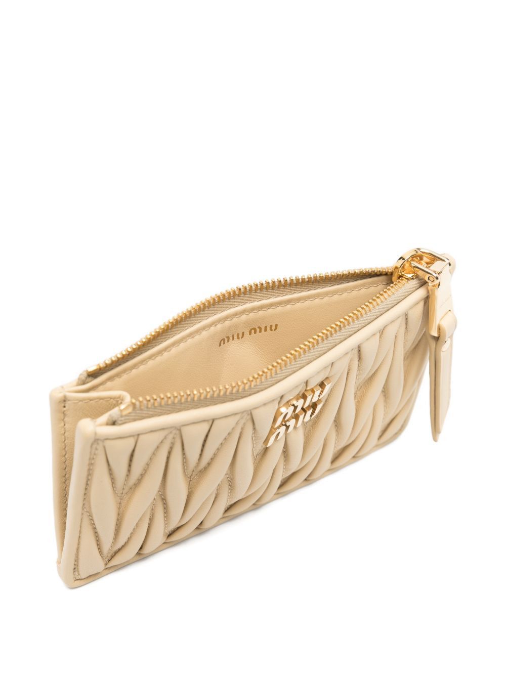Miu Miu LEATHER ZIPPED CREDIT CARDS HOLDER Size ONE SIZE - 2 Thumbnail
