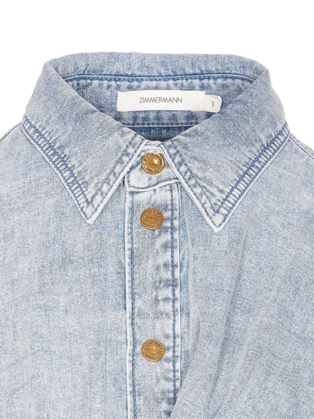 Zimmermann REBELLION DENIM TOP Size XS / US 0-2 / IT 36-38 - 4 Thumbnail