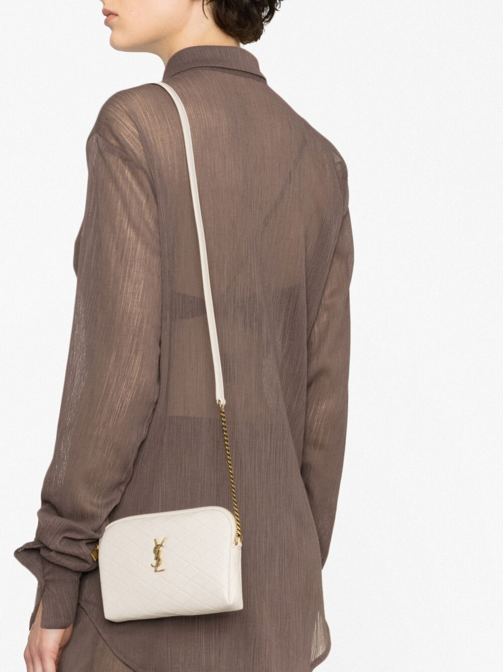 Saint Laurent Paris GABY MINI LEATHER CROSSBODY BAG Size ONE SIZE - 5 Thumbnail