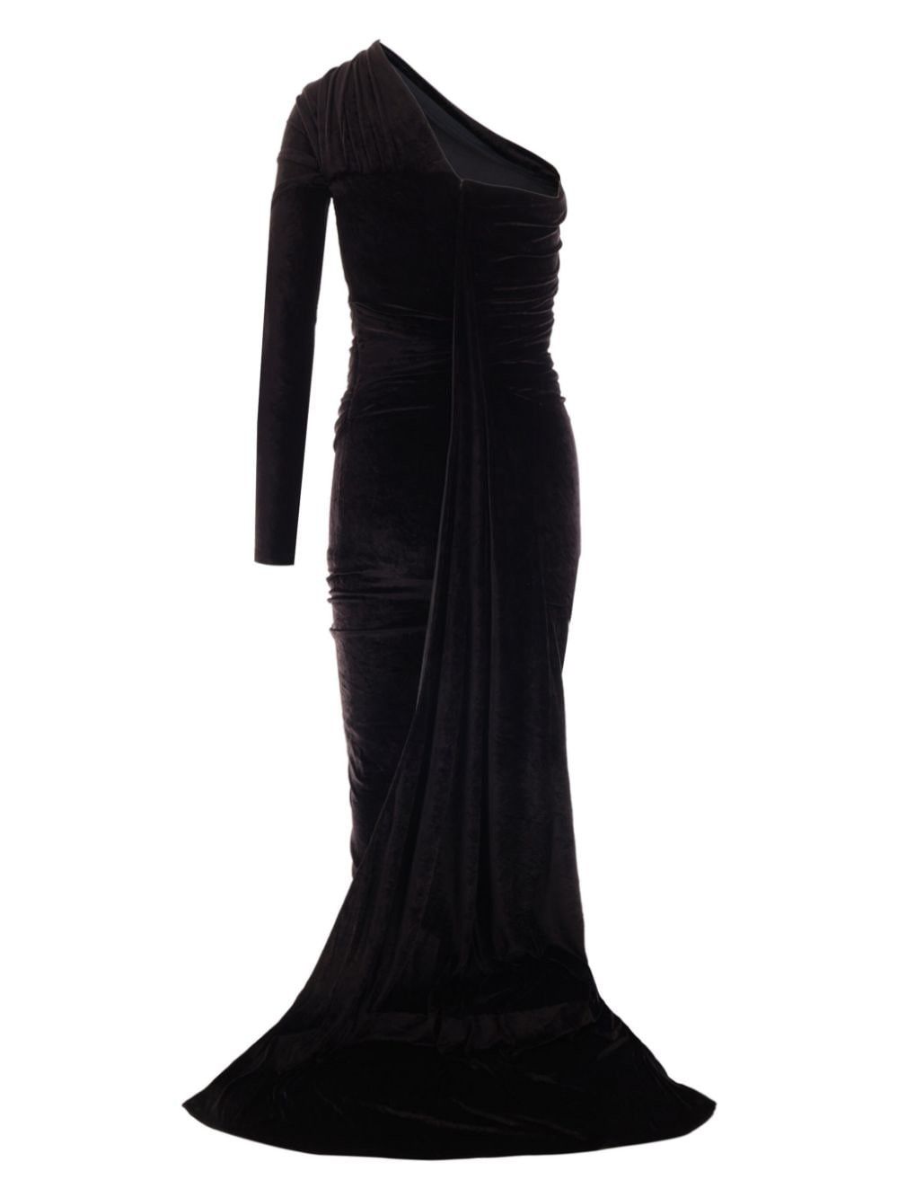 Balenciaga VELVET LONG DRESS Size XS / US 0-2 / IT 36-38 - 3 Thumbnail