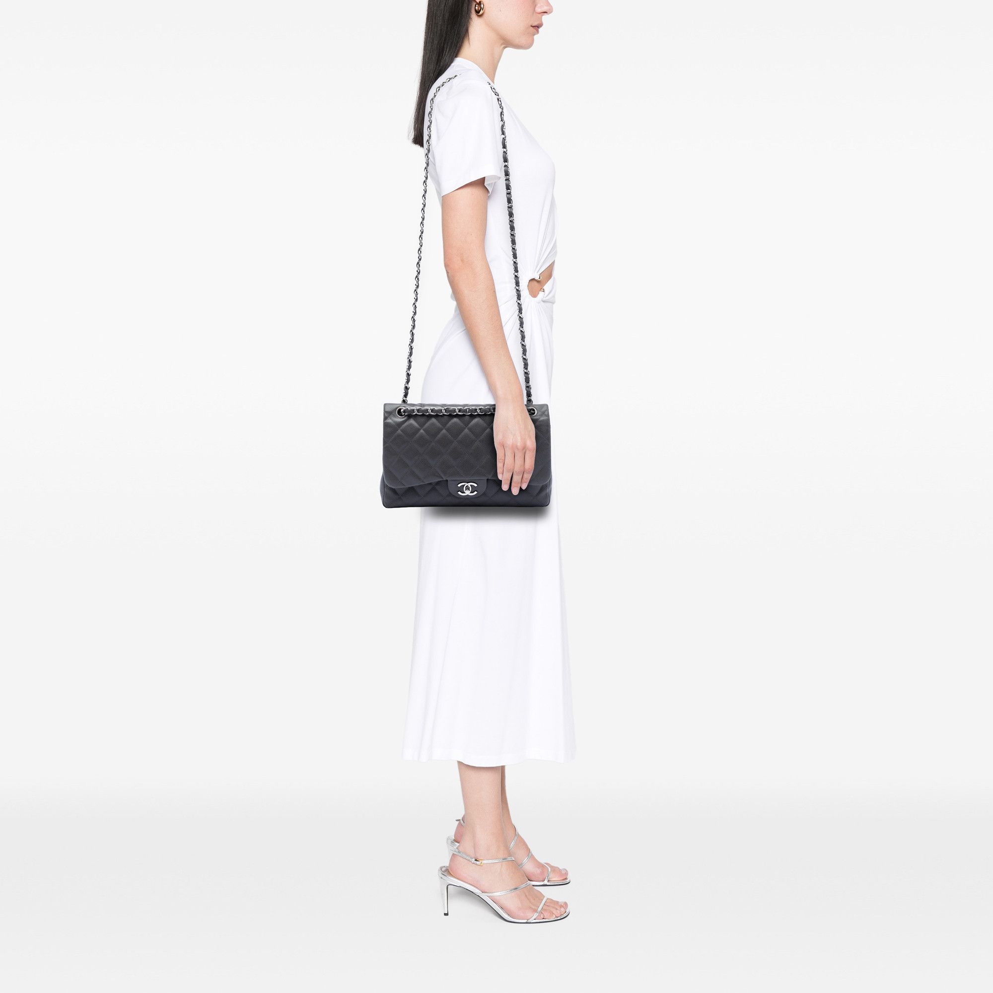 Chanel Chanel Jumbo Classic Caviar Double Flap Size ONE SIZE - 7 Thumbnail