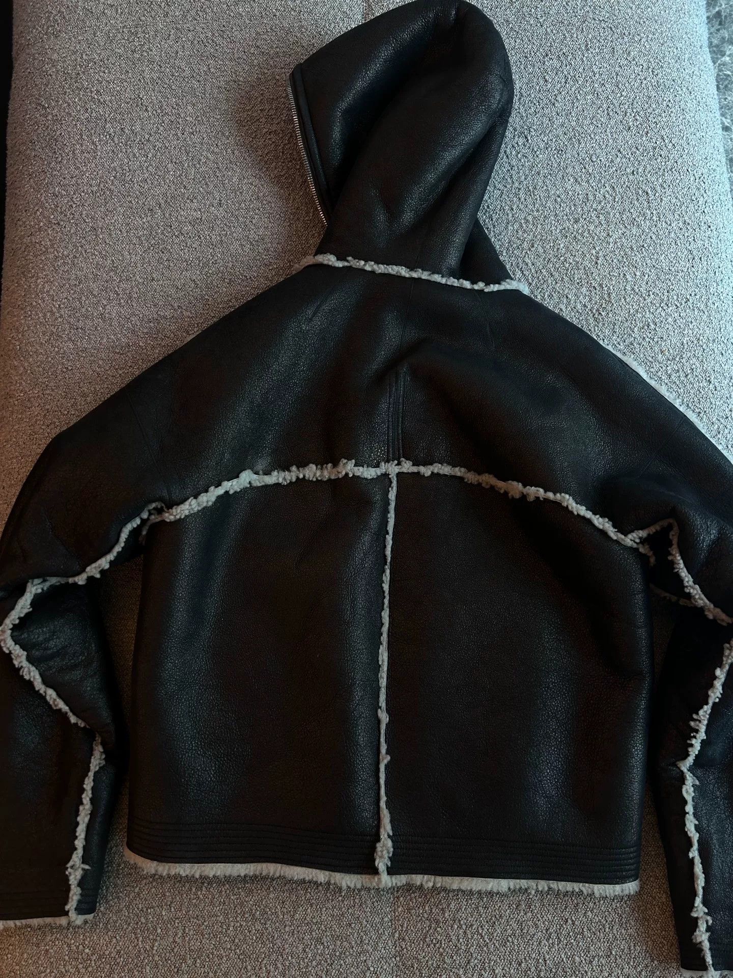 Rick Owens Rick Owens Shearling Jacket in Black Pearl Size US M / EU 48-50 / 2 - 2 Thumbnail