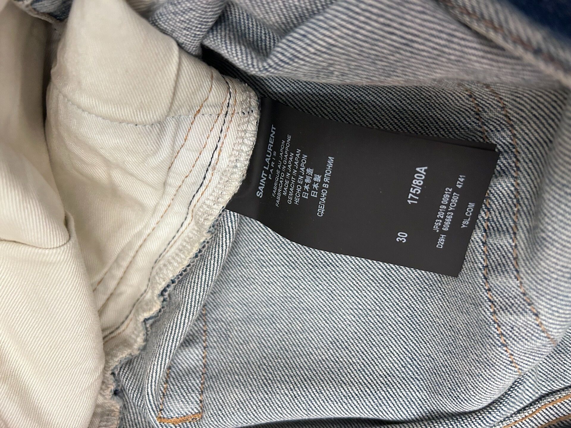 Saint Laurent Paris Saint Laurent Straight Leg Denim Pants Size US 30 / EU 46 - 4 Thumbnail
